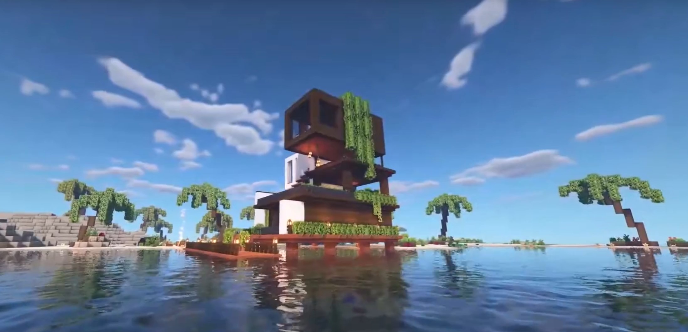 Minecraft Beautiful Modern Beach House idea