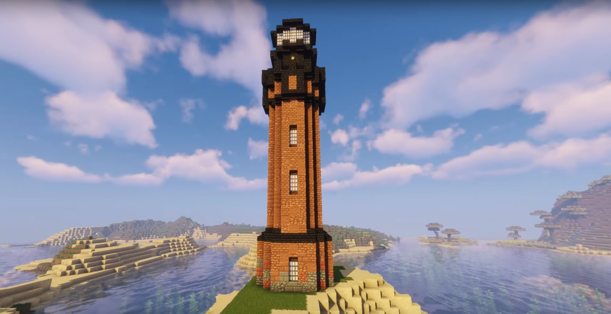 Minecraft Brick Lighthouse idea