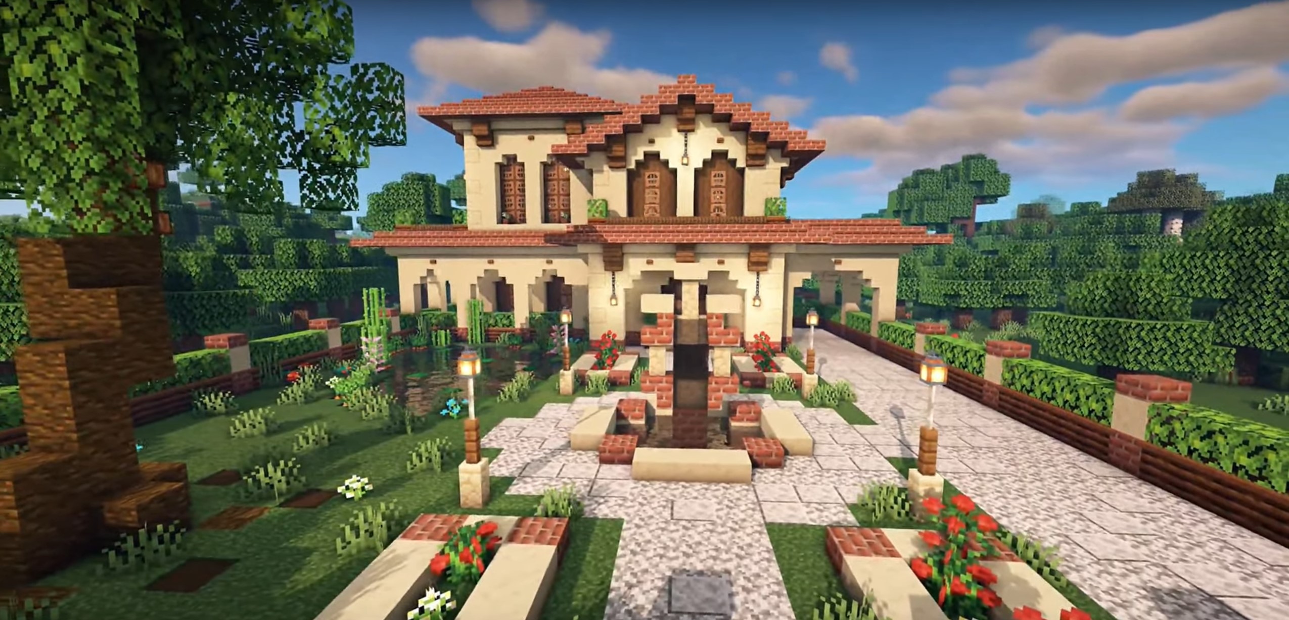 Minecraft Brick Spanish Villa idea