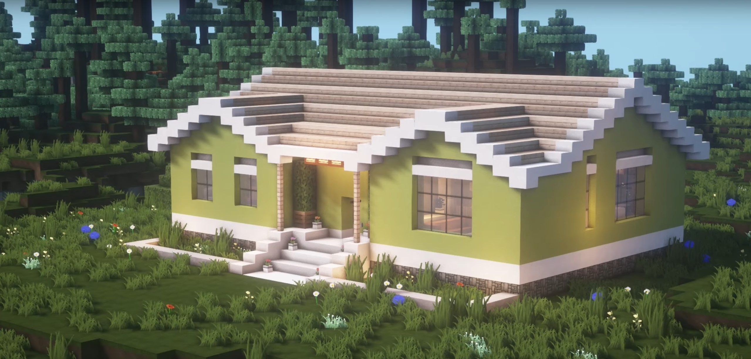 Minecraft Comfortable suburban house idea