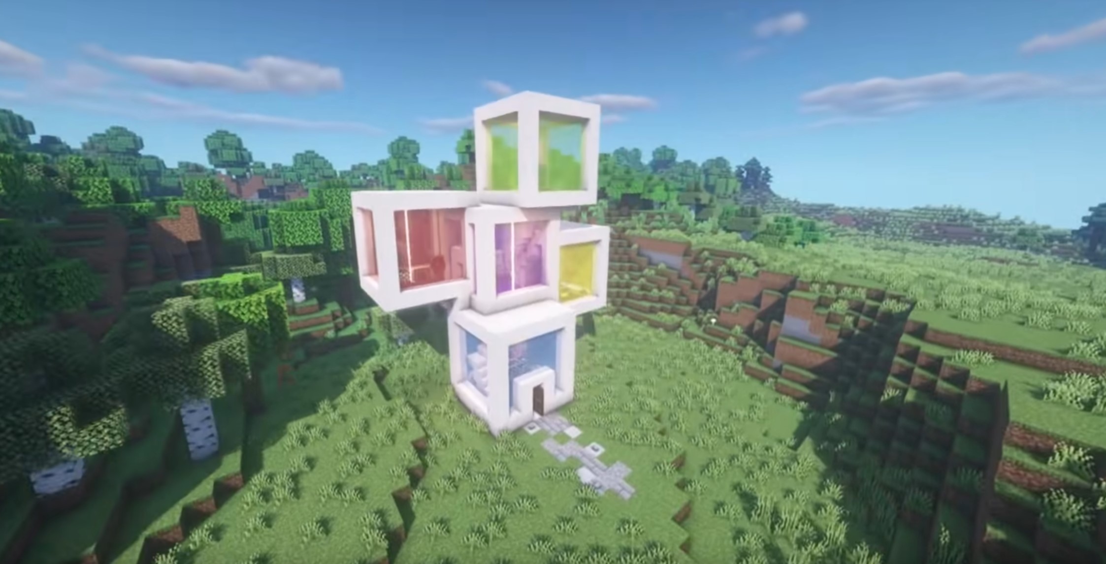 Minecraft Cube house idea