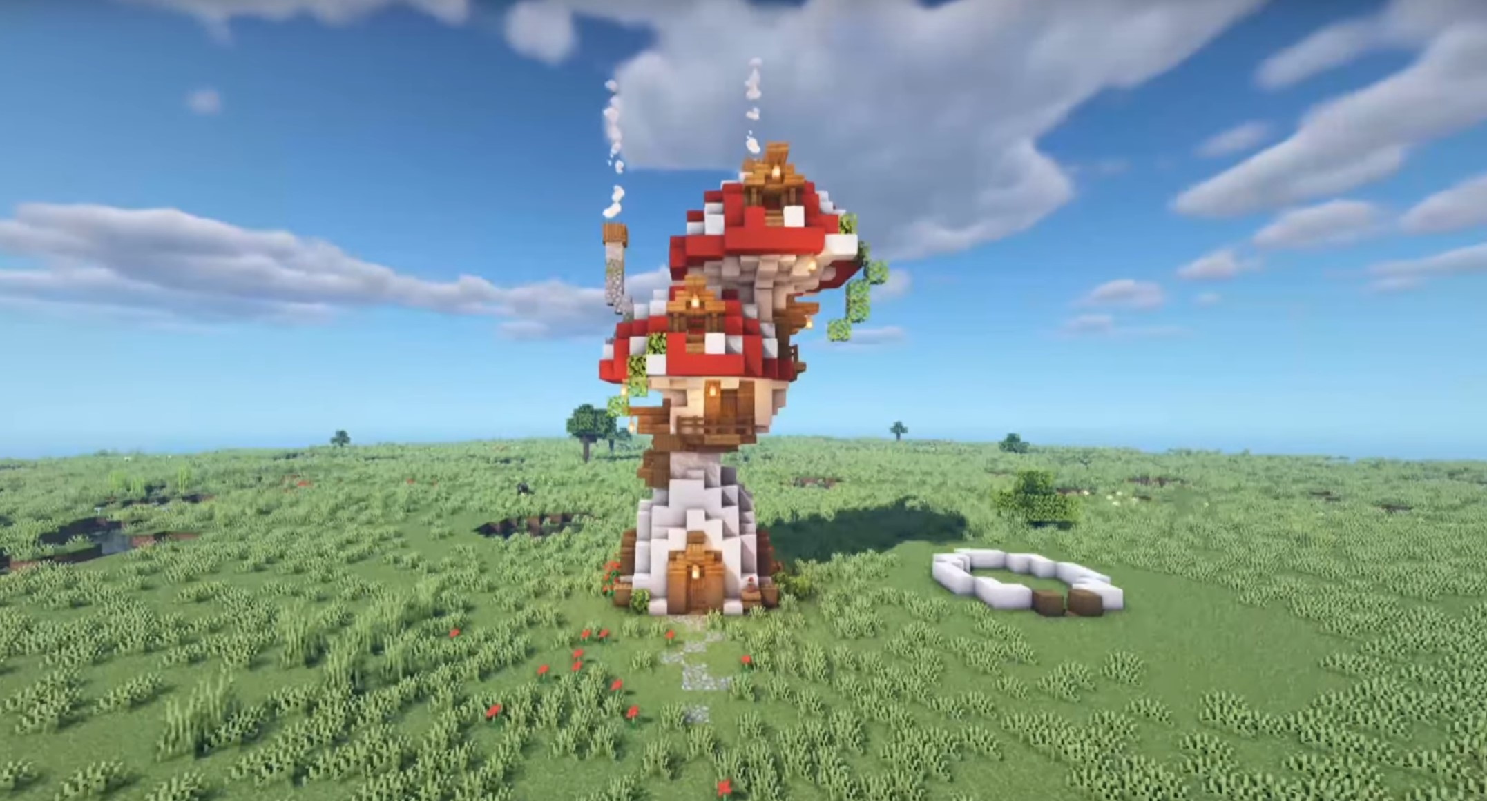 Minecraft Dual Mushroom House idea