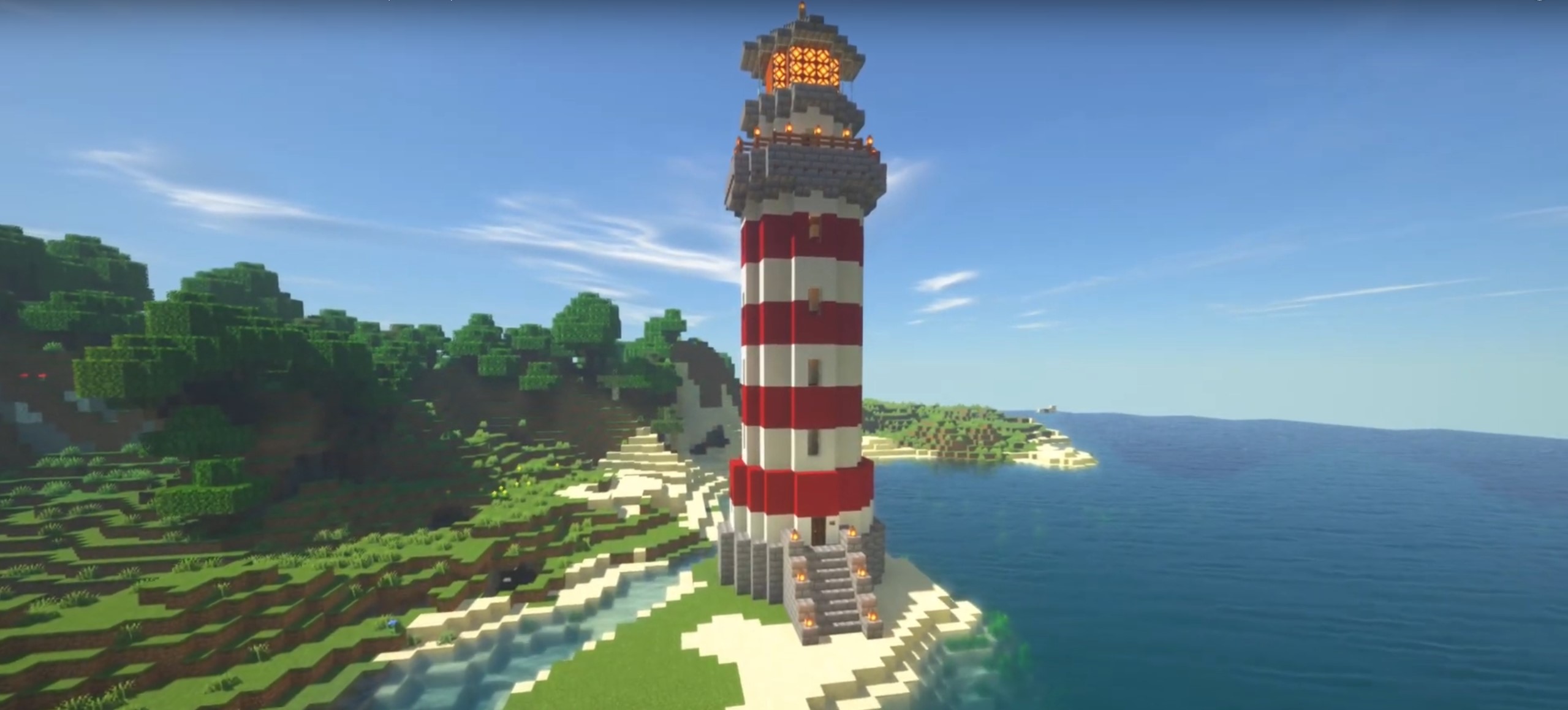 Minecraft Easy Lighthouse idea