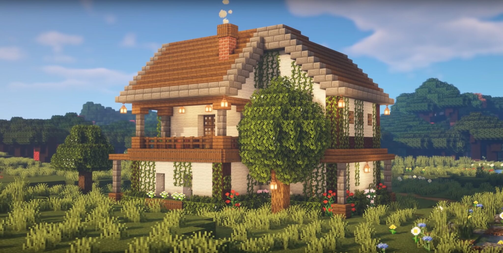 Minecraft Farmhouse Ideas and Design
