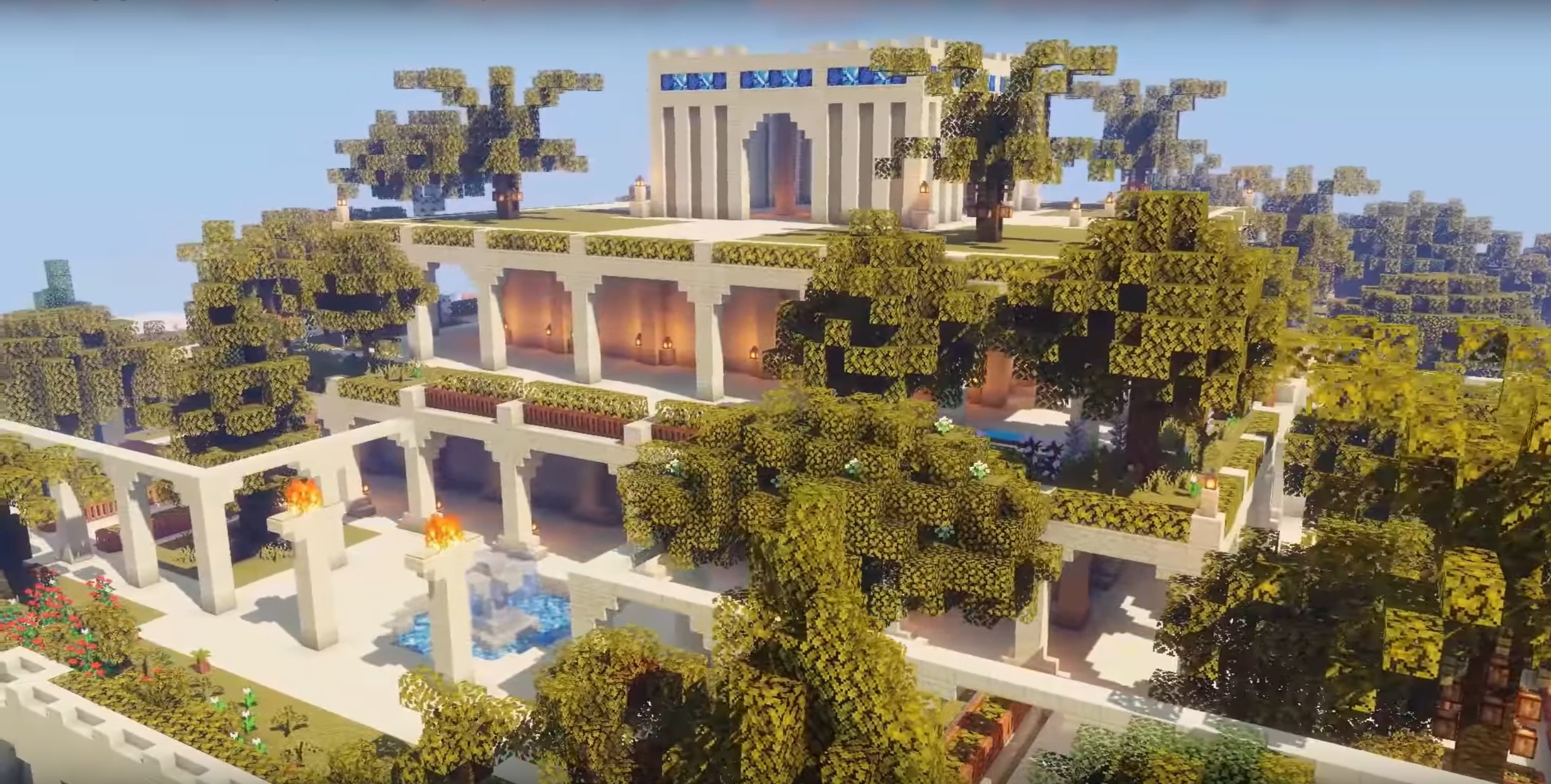 Minecraft The Hanging Gardens of Babylon idea