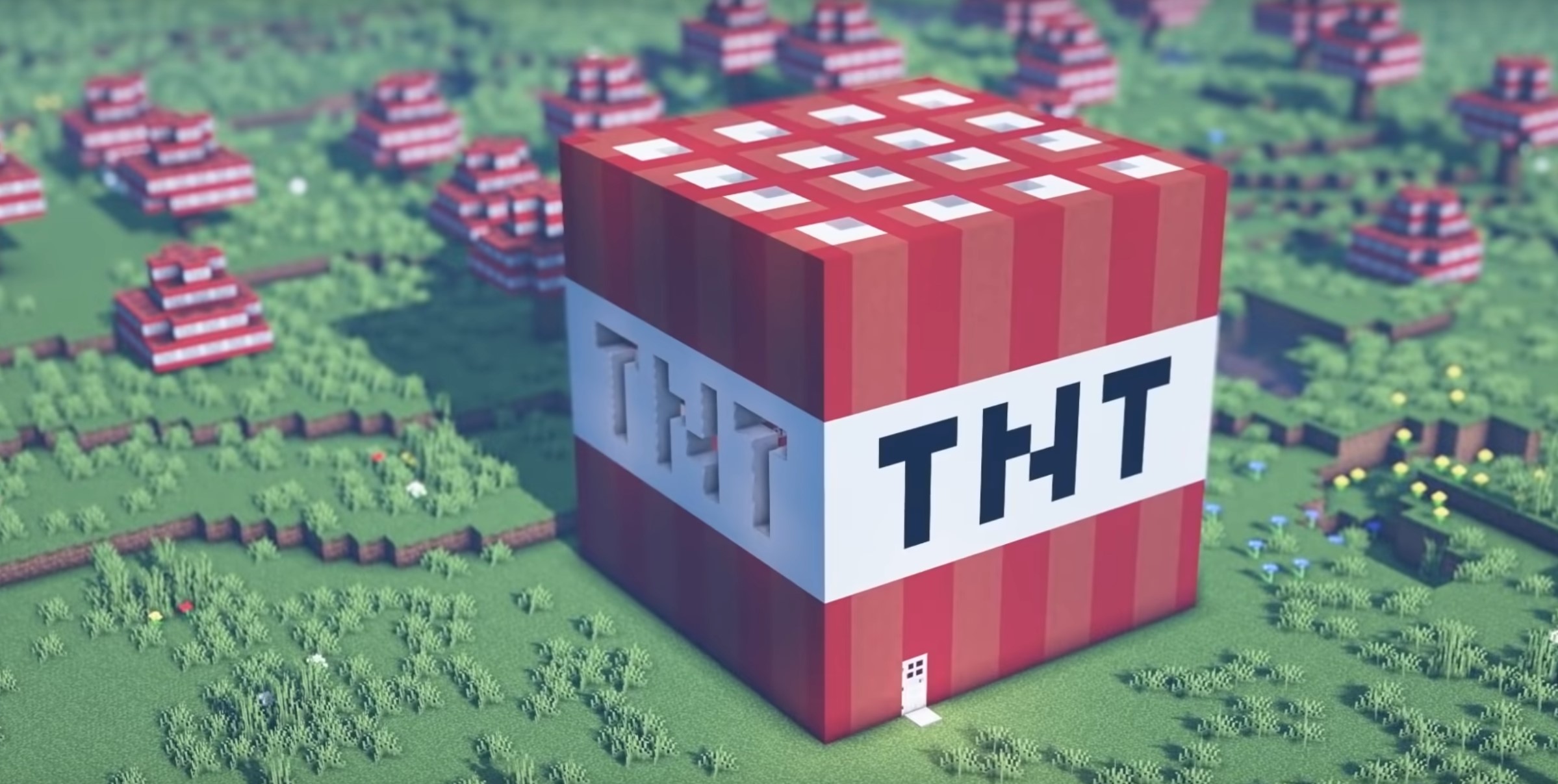 Minecraft Huge TNT House with Interior idea