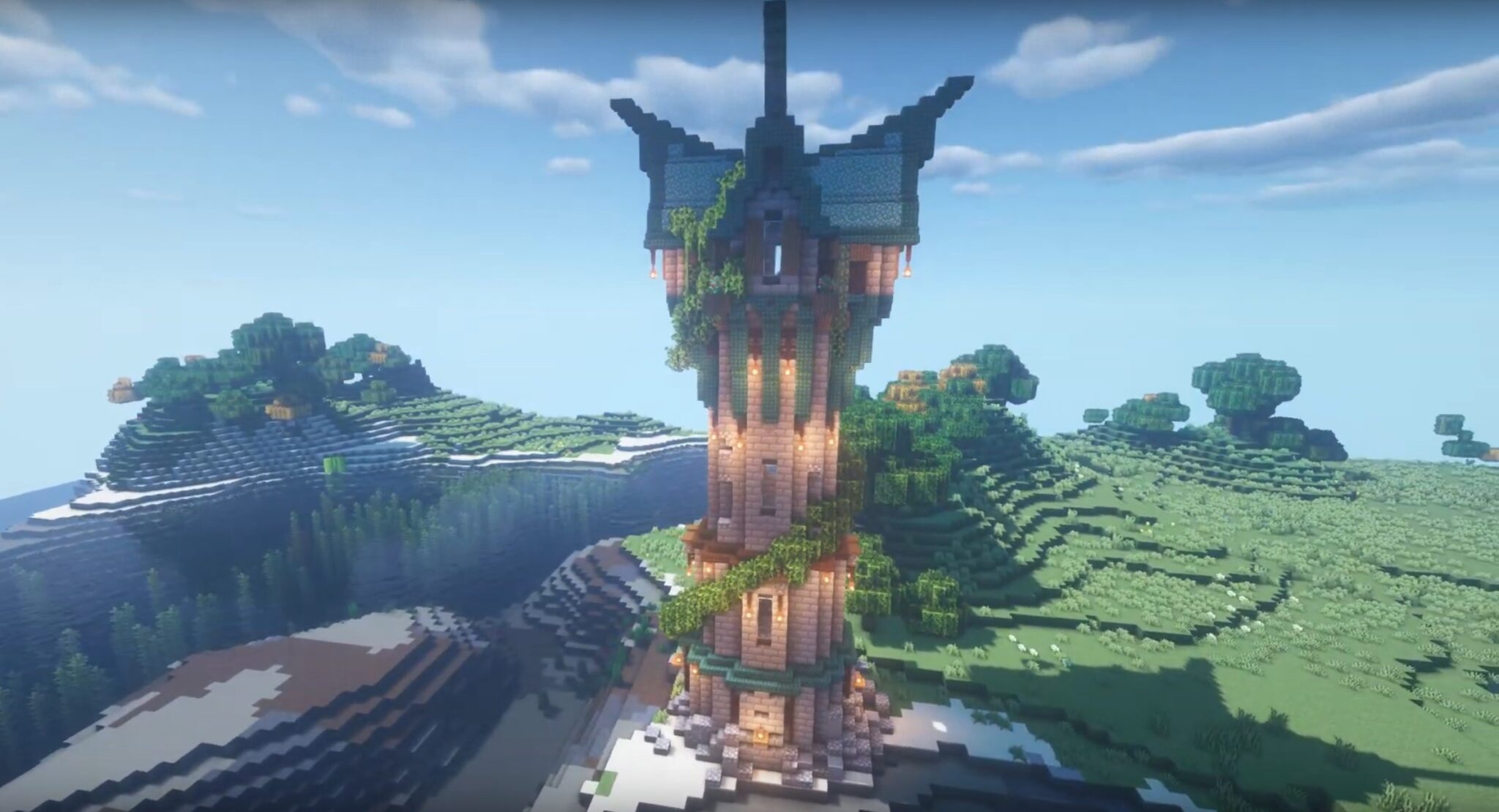 Minecraft Large Enchanting Tower Ideas and Design