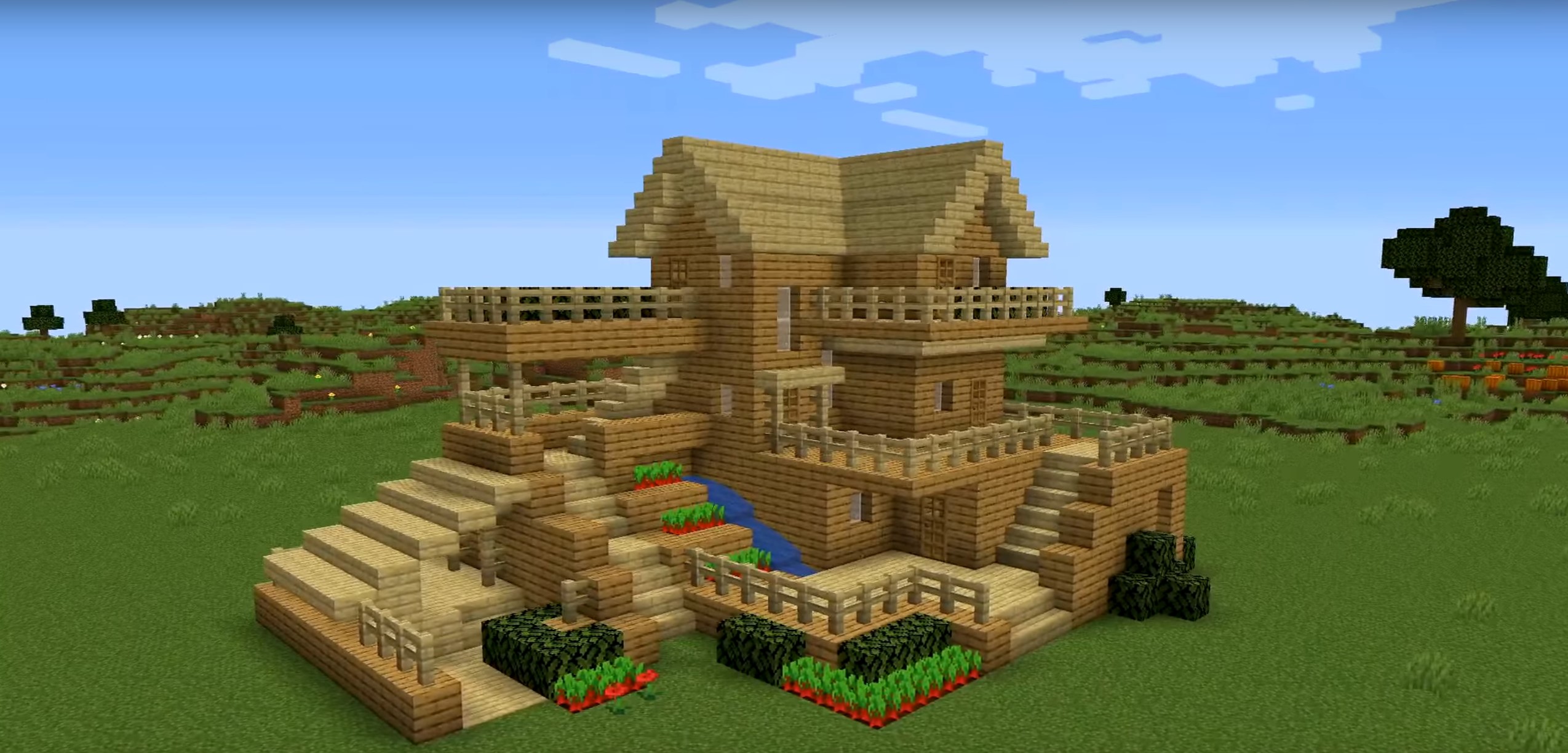 Minecraft Large Wooden House idea