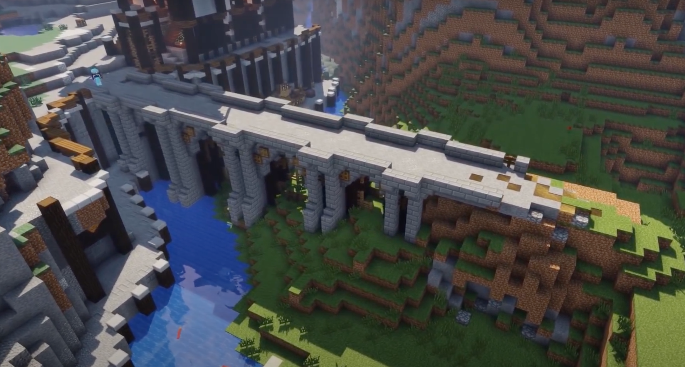 Minecraft Medieval Bridge idea