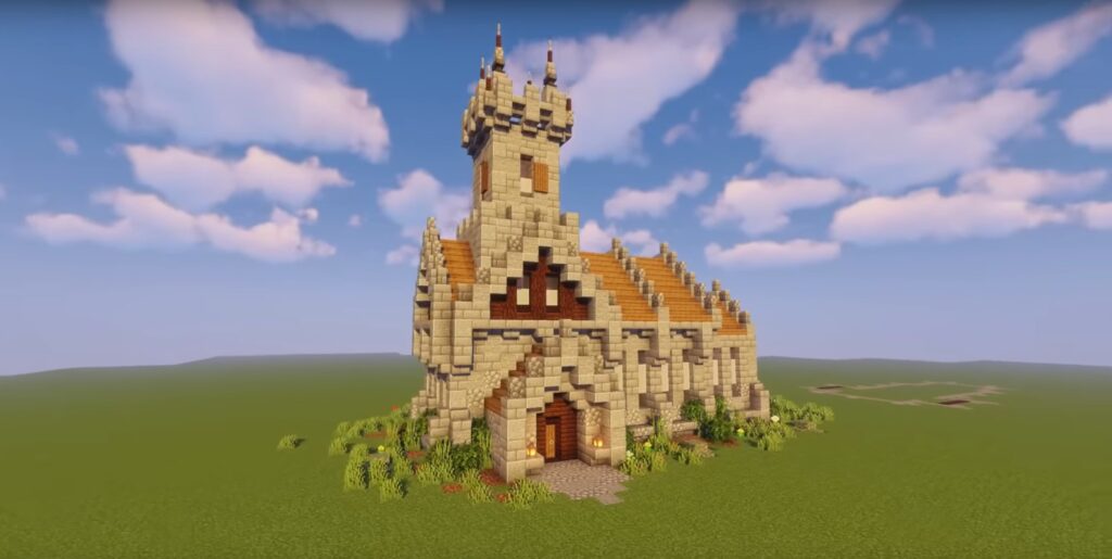 Minecraft Medieval Church Ideas and Design