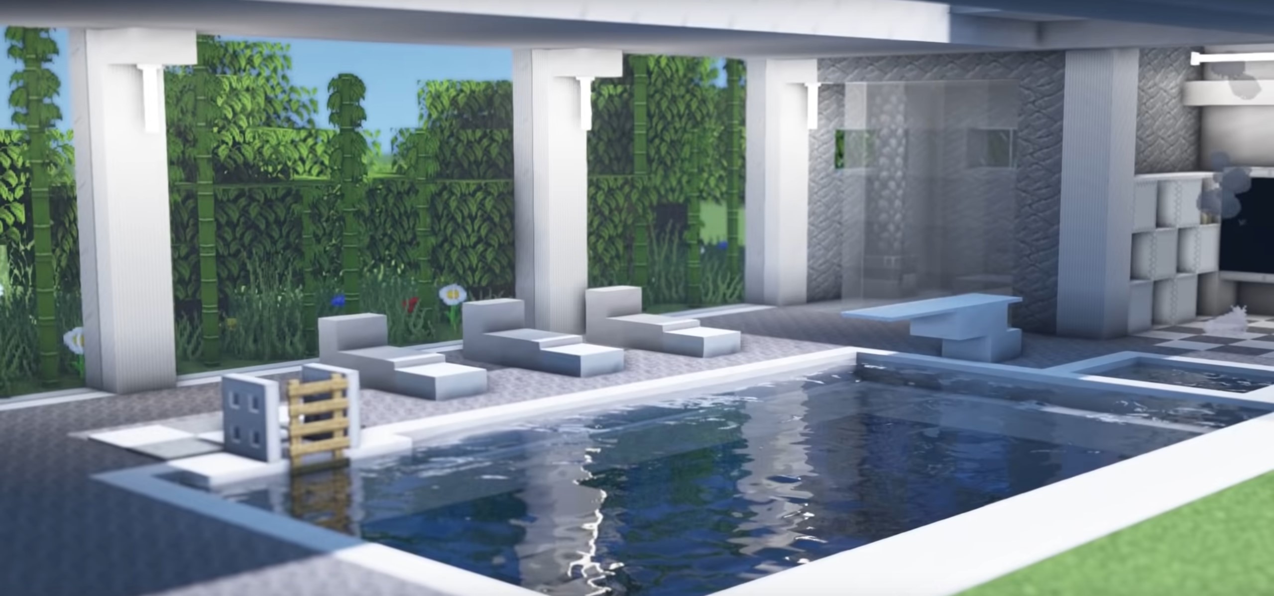Minecraft Modern Swimming Pool idea