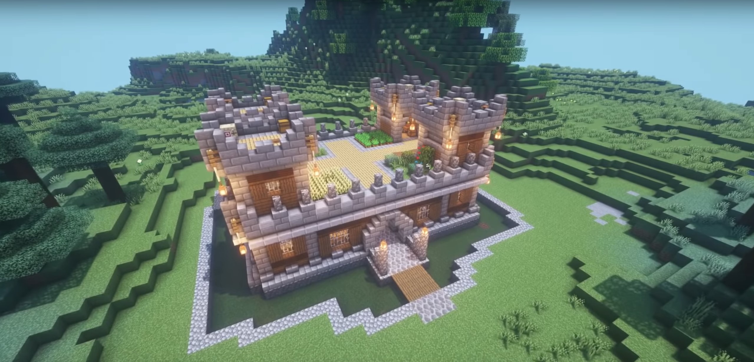 Minecraft One floor castle idea