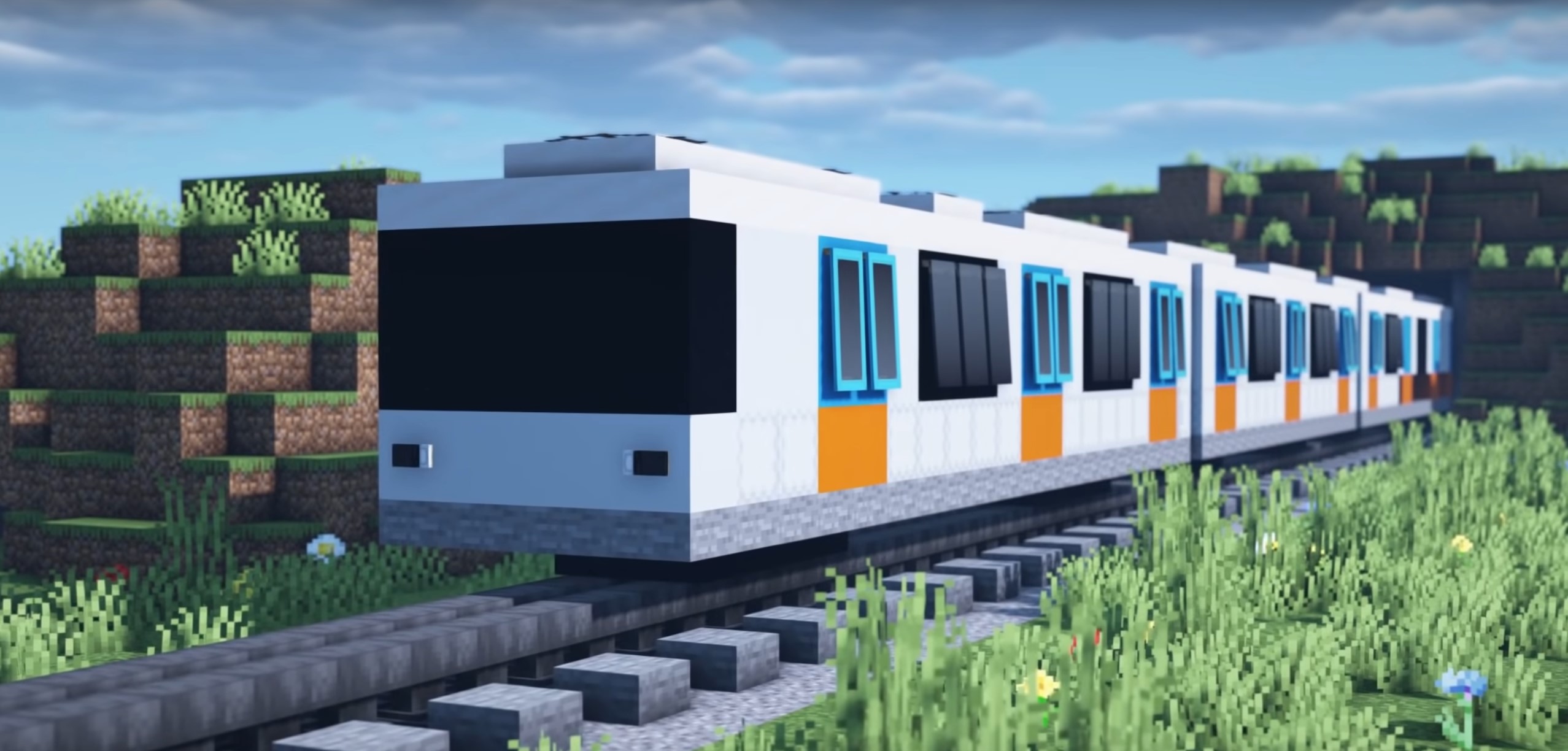 Minecraft Realistic Subway train idea