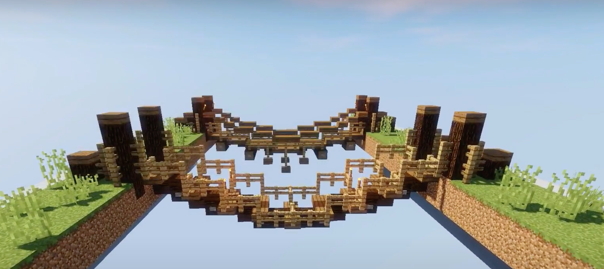 Minecraft Rope Bridge idea