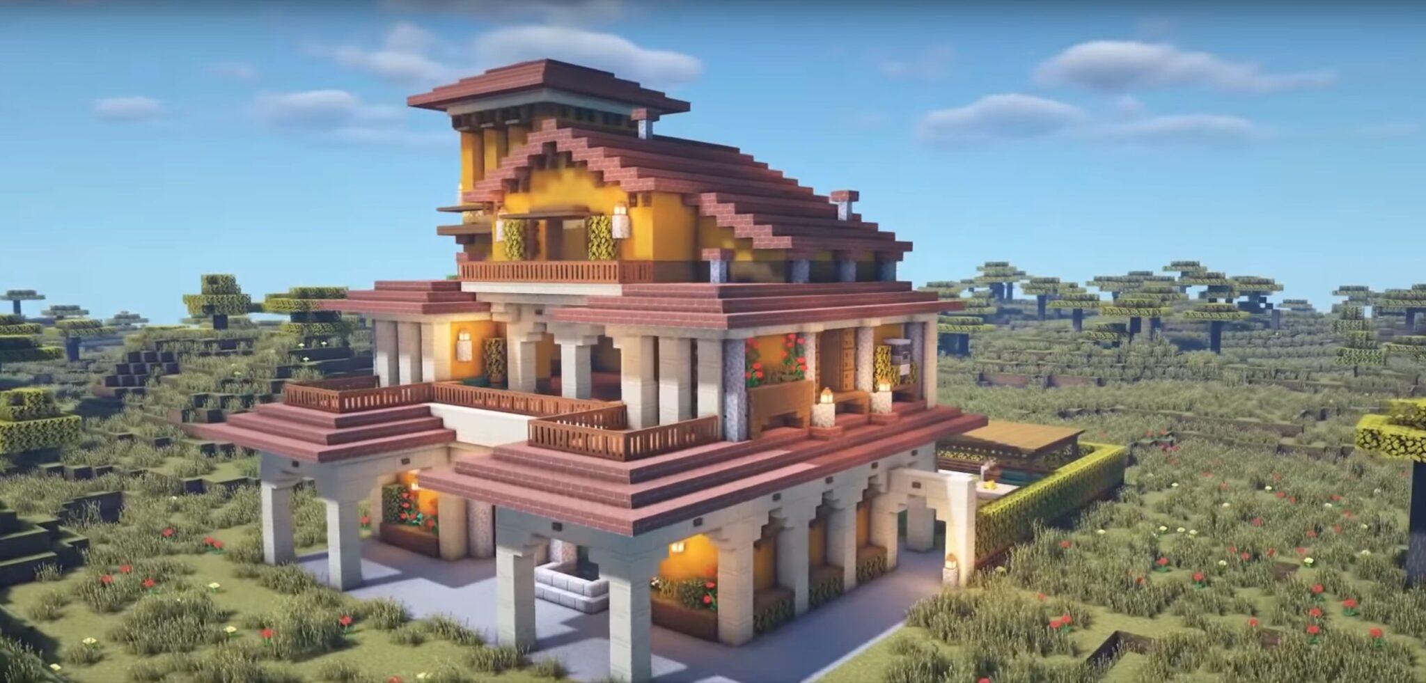 Minecraft Spanish Villa Ideas and Design