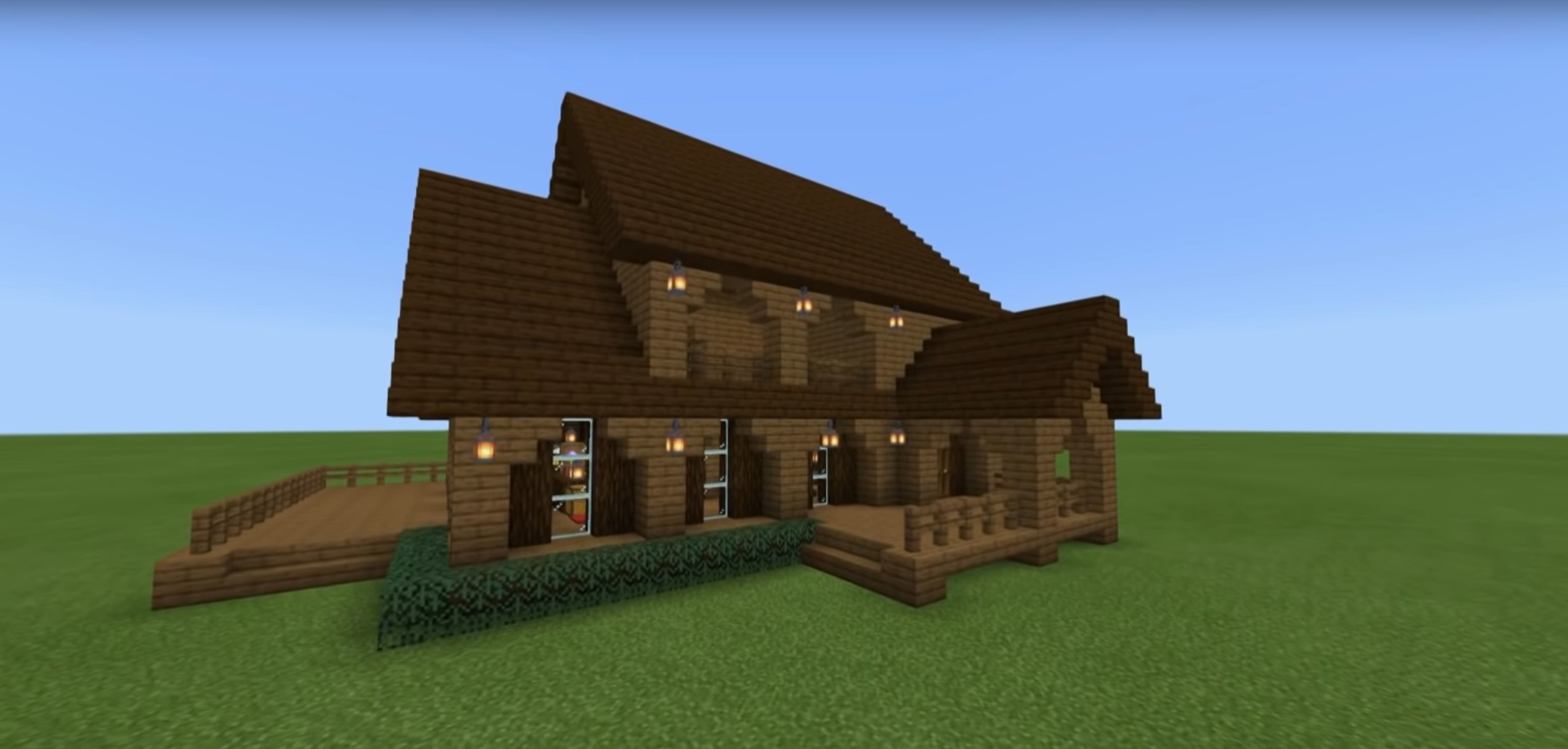 Minecraft Spruce Wood House idea