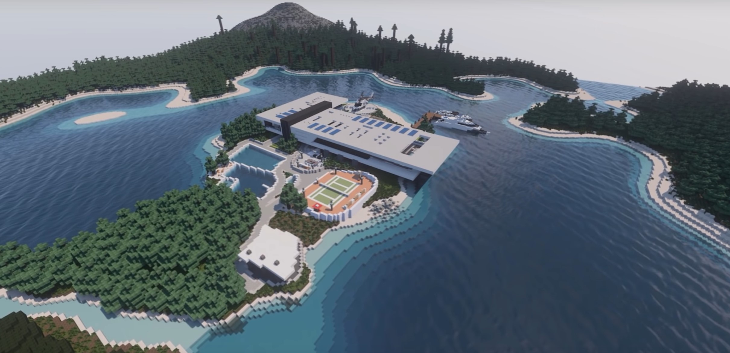 Minecraft Stunning Modern Mansion idea