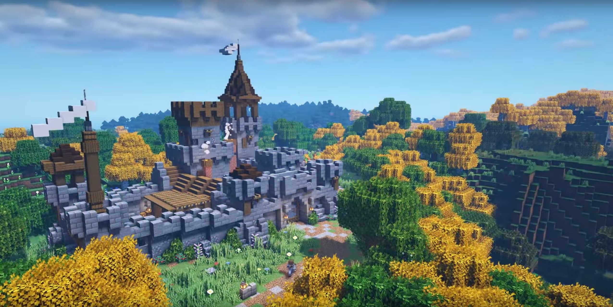 Minecraft Survival Castle Base idea