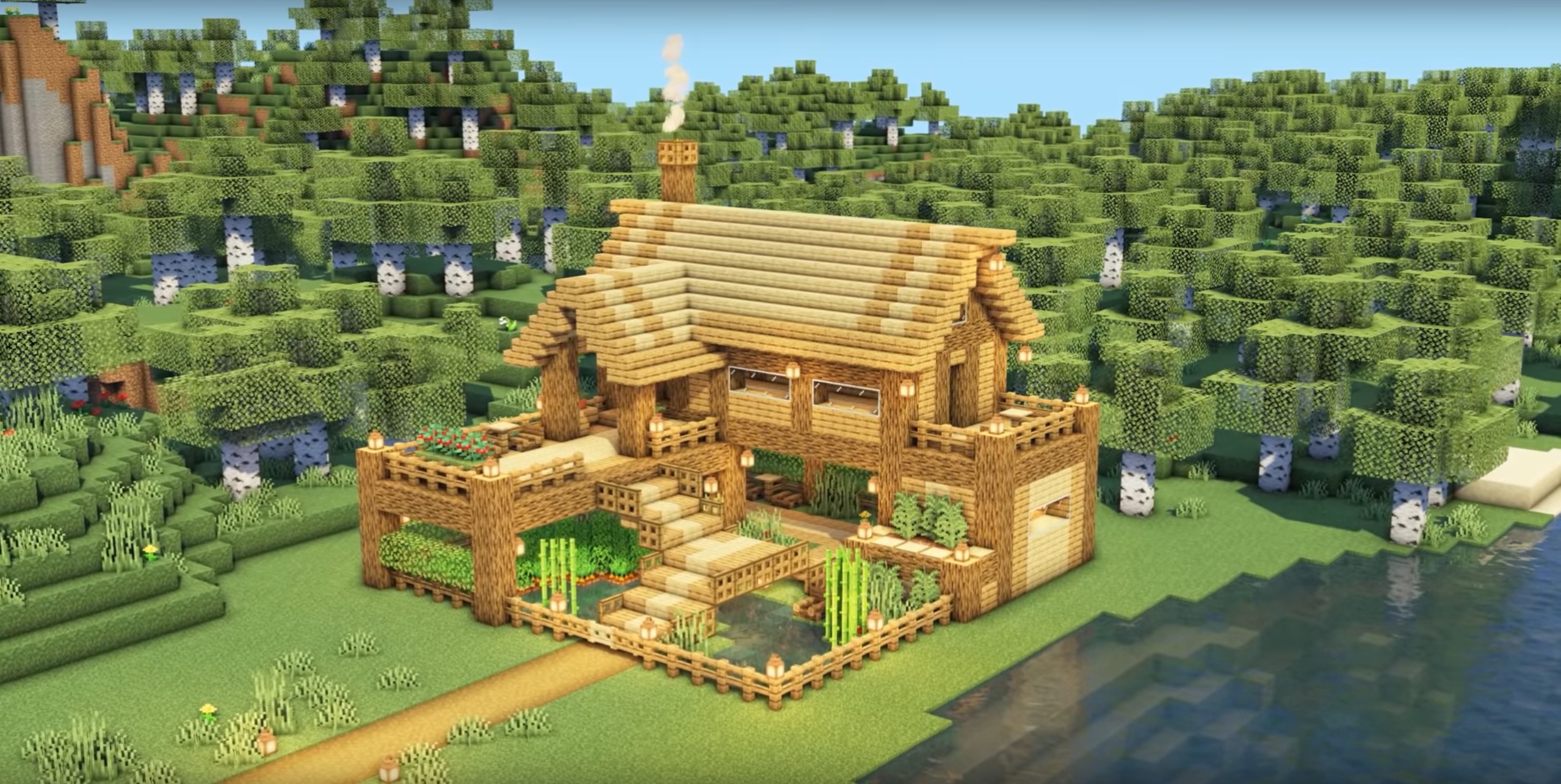 Minecraft Survival Farm House idea