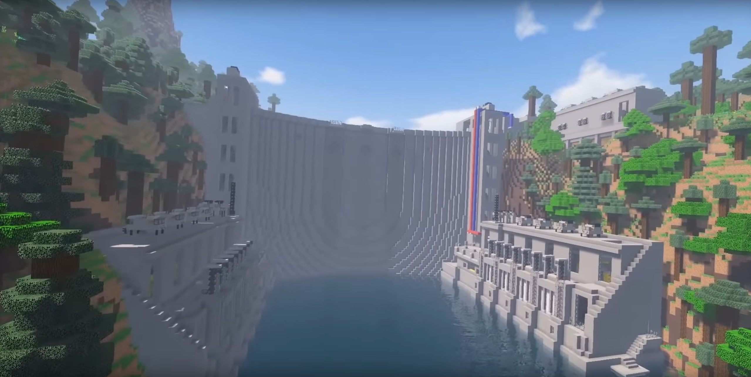 Minecraft Working Water Dam idea