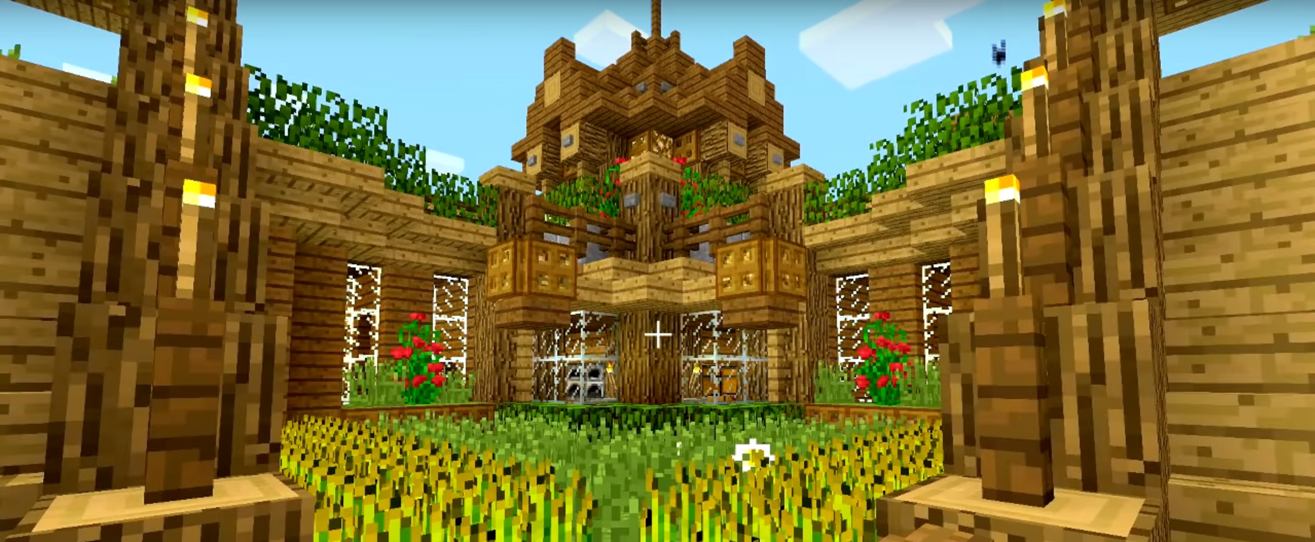 Minecraft Beautiful Garden Decoration idea