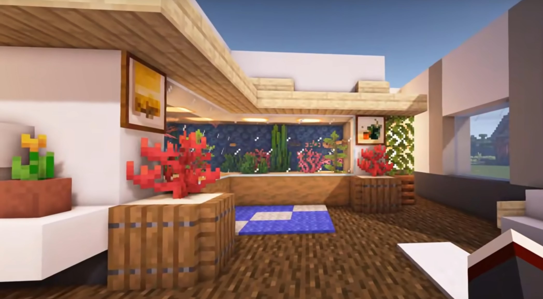 Minecraft Modern Aquarium idea