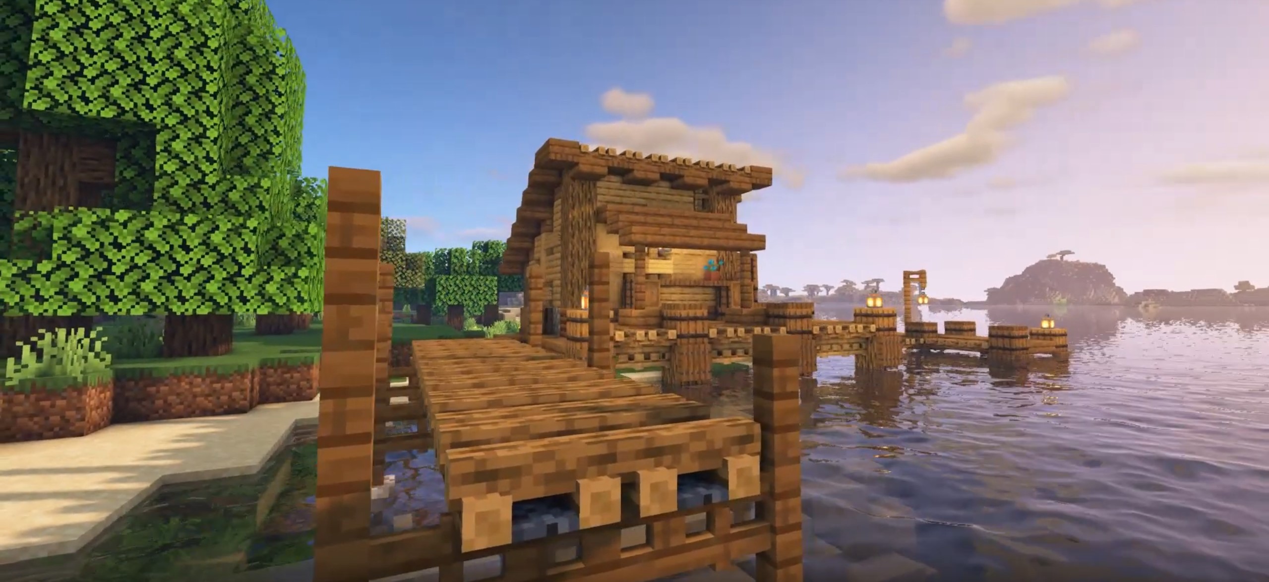 Minecraft Simple Fishing Dock idea