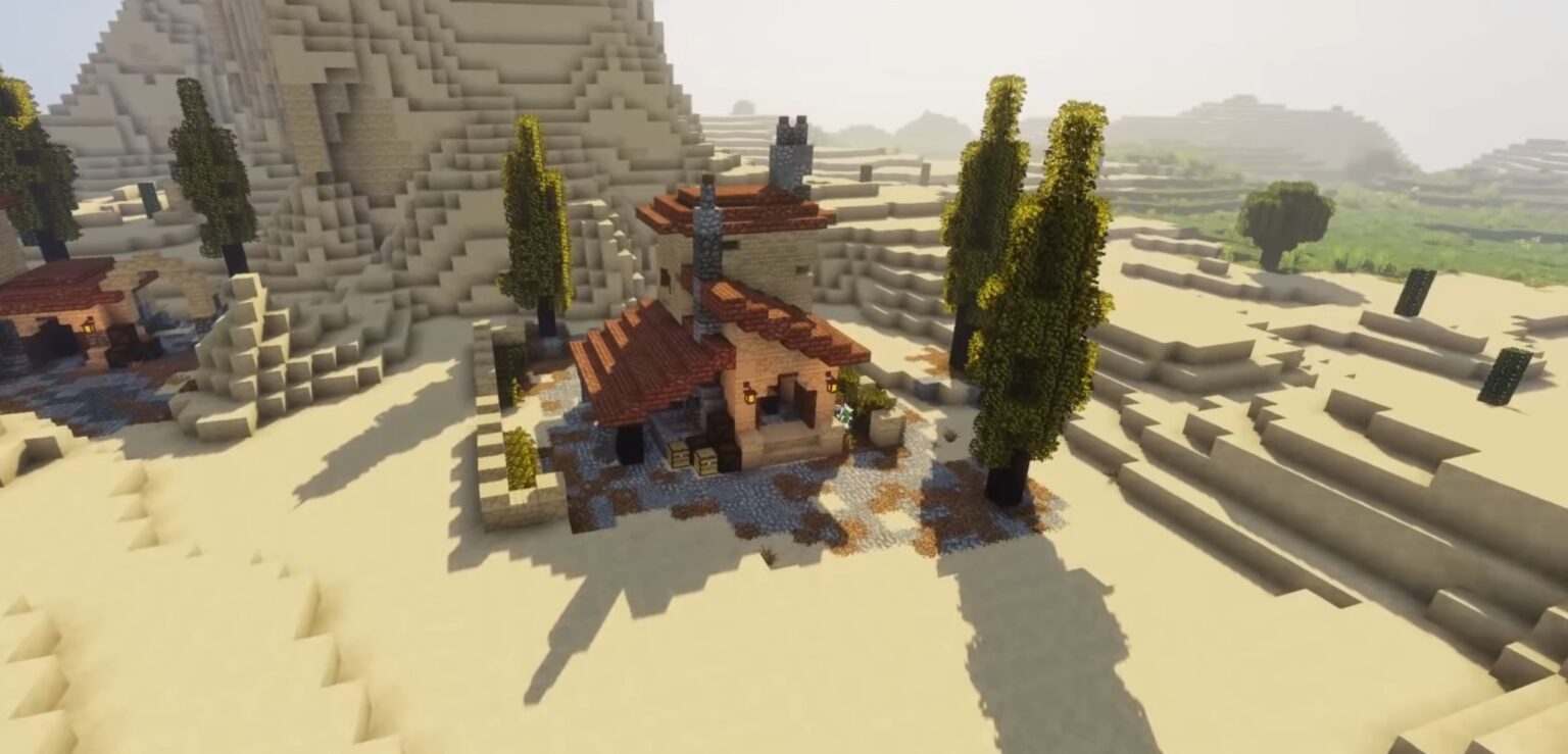 Minecraft Desert Blacksmith Ideas and Design