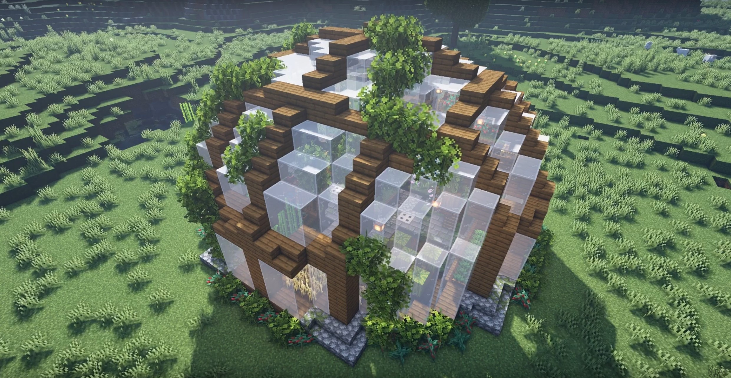 Dome Green house minecraft building idea