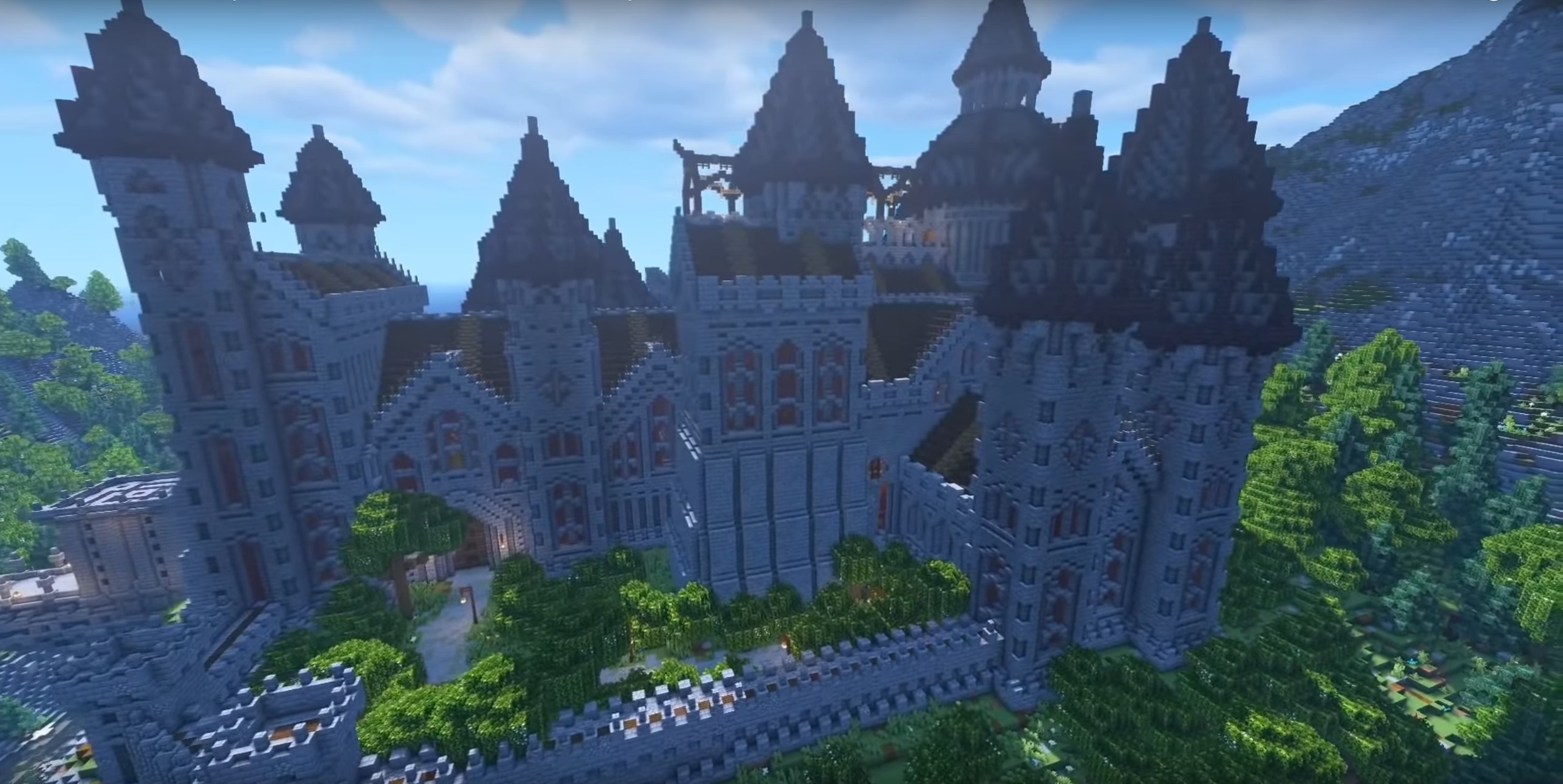 Gothic Castle minecraft building idea