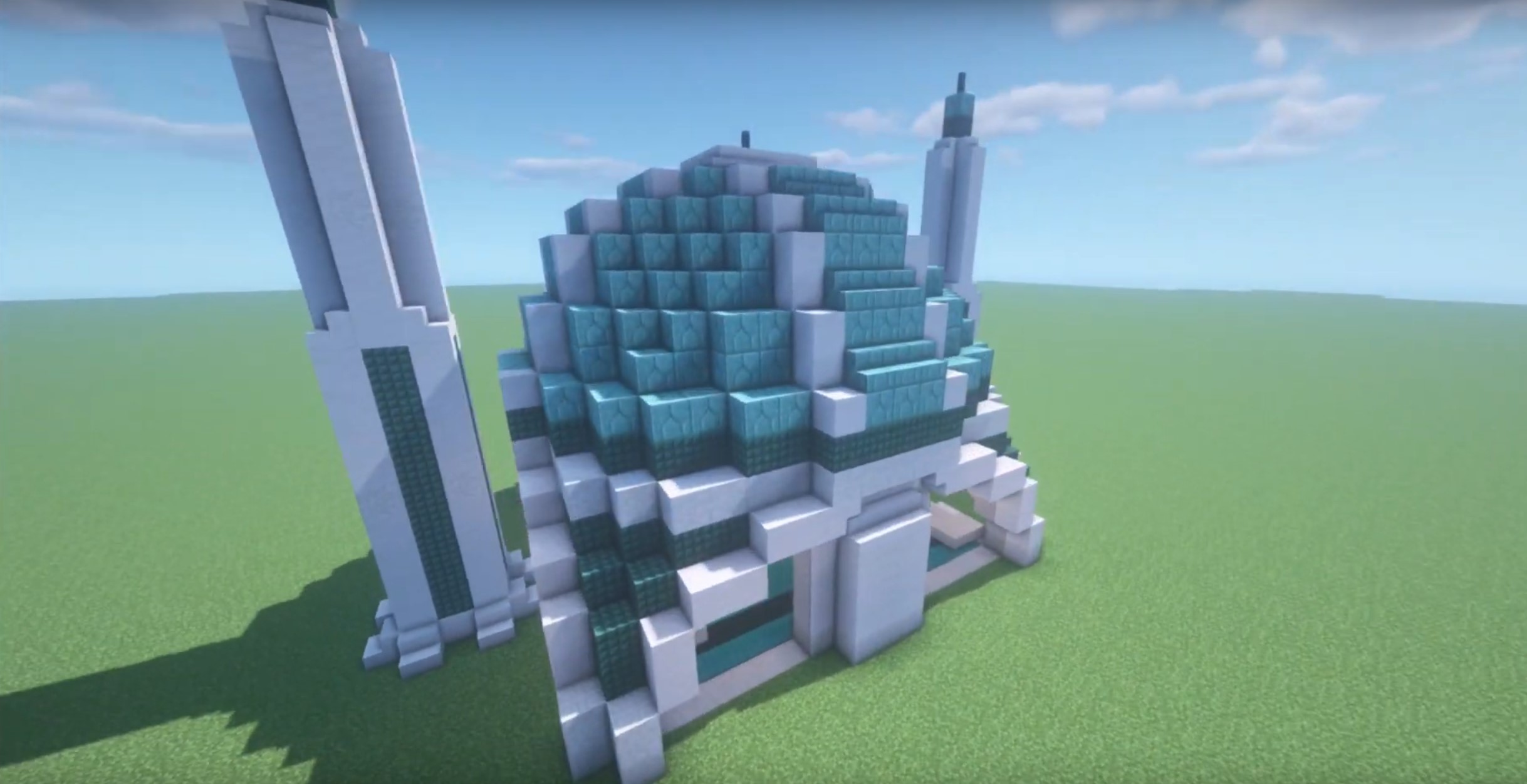 Simple Mosque minecraft building idea
