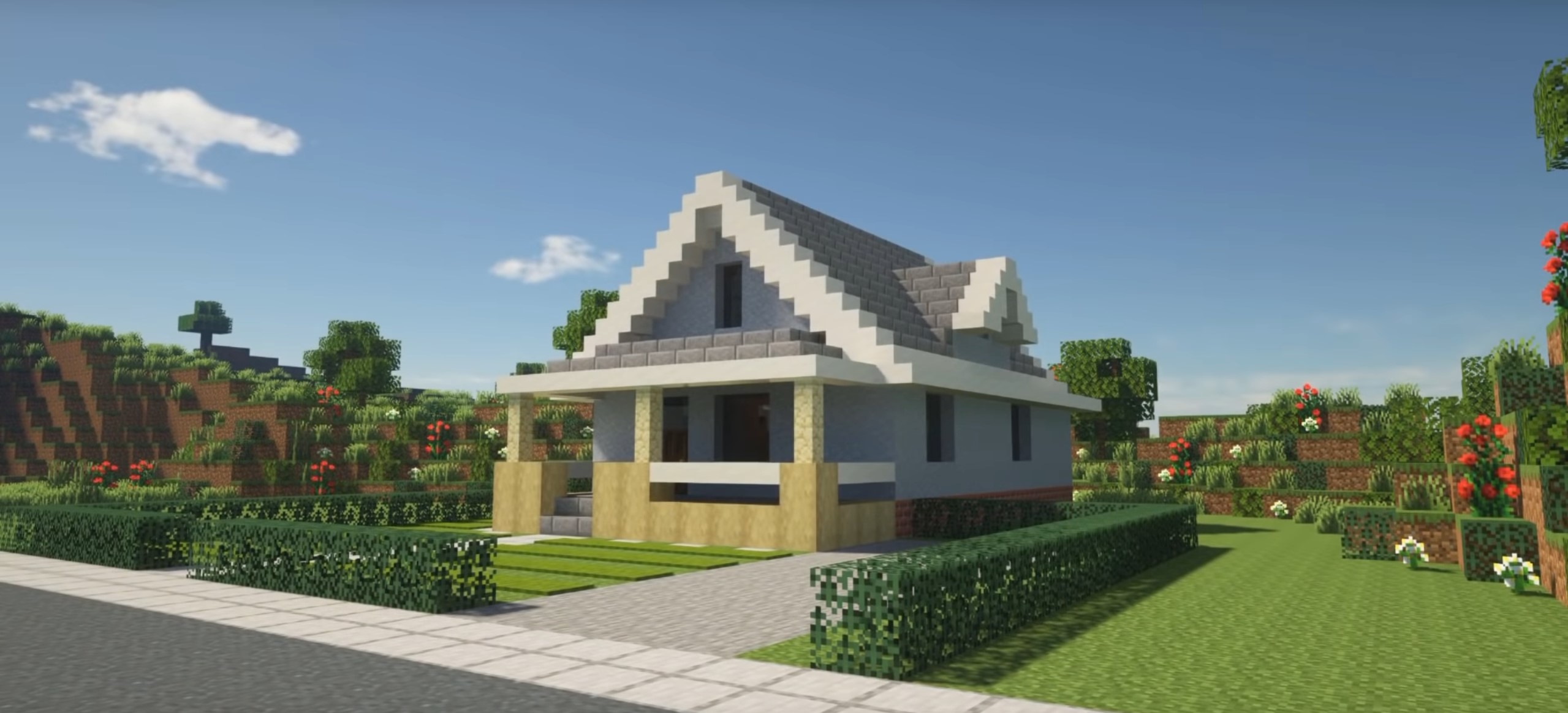 Small Suburban House minecraft building idea