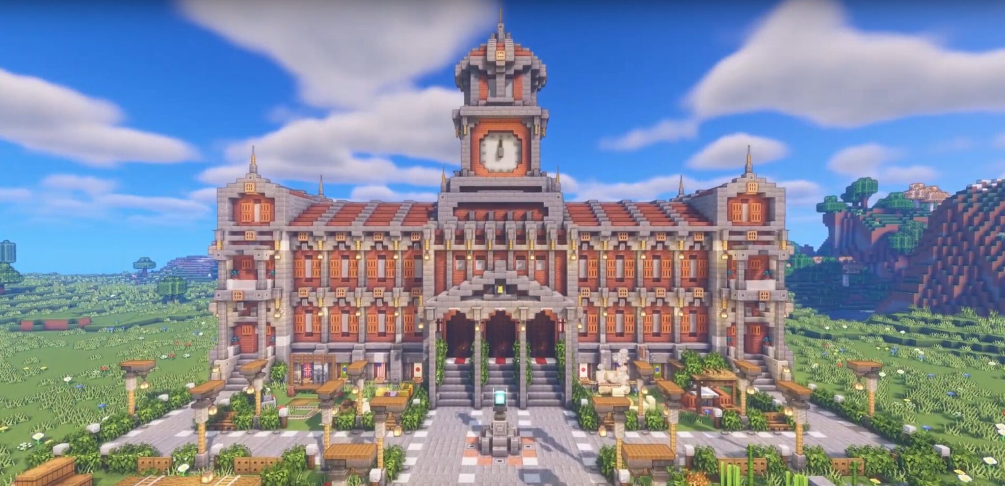 Minecraft Town Hall Ideas and Design