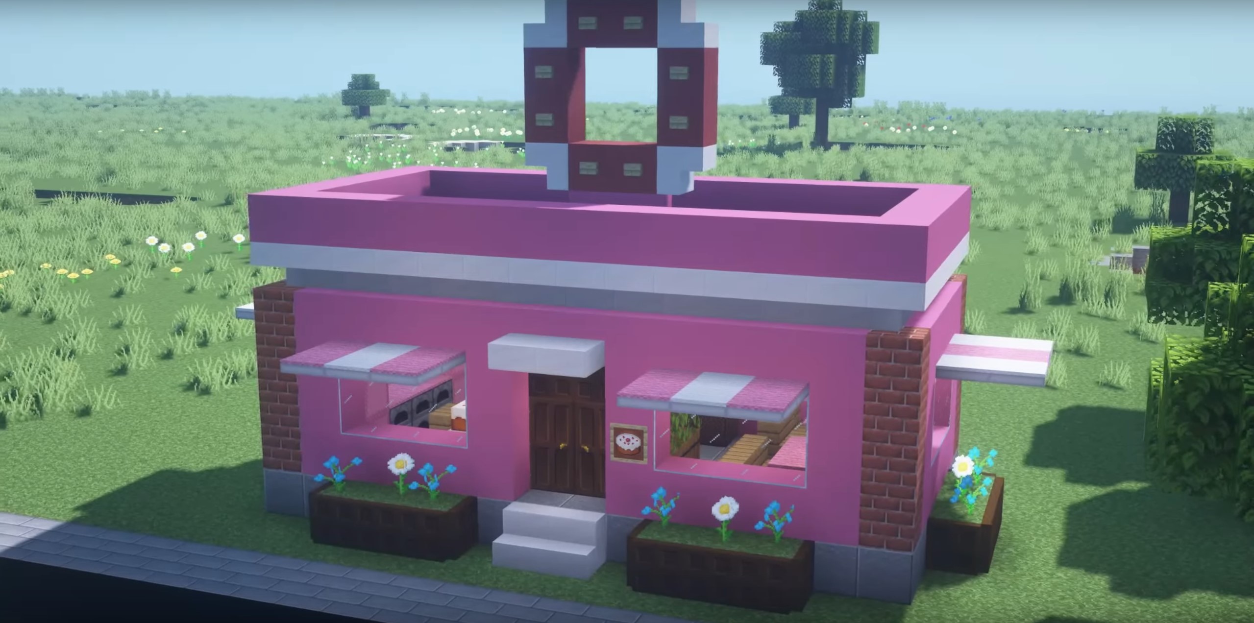 Donut Shop minecraft building idea