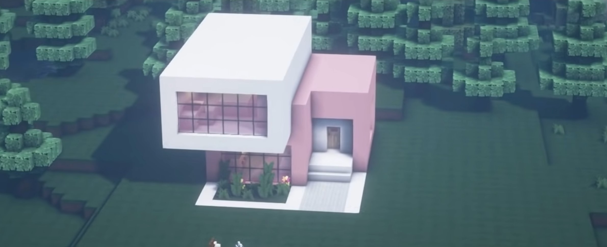 Gorgeous Pink House minecraft building idea