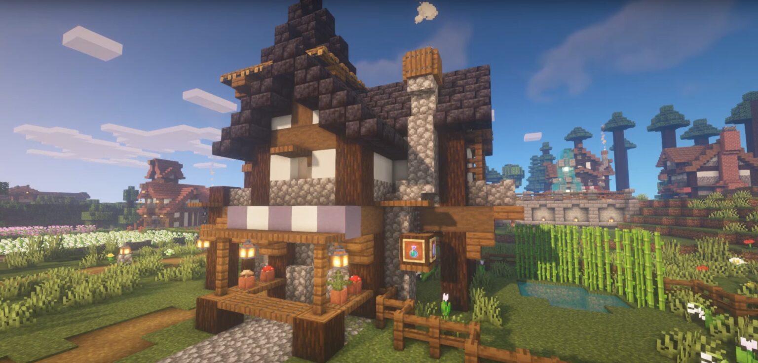 Minecraft Medieval Potion Shop Ideas and Design