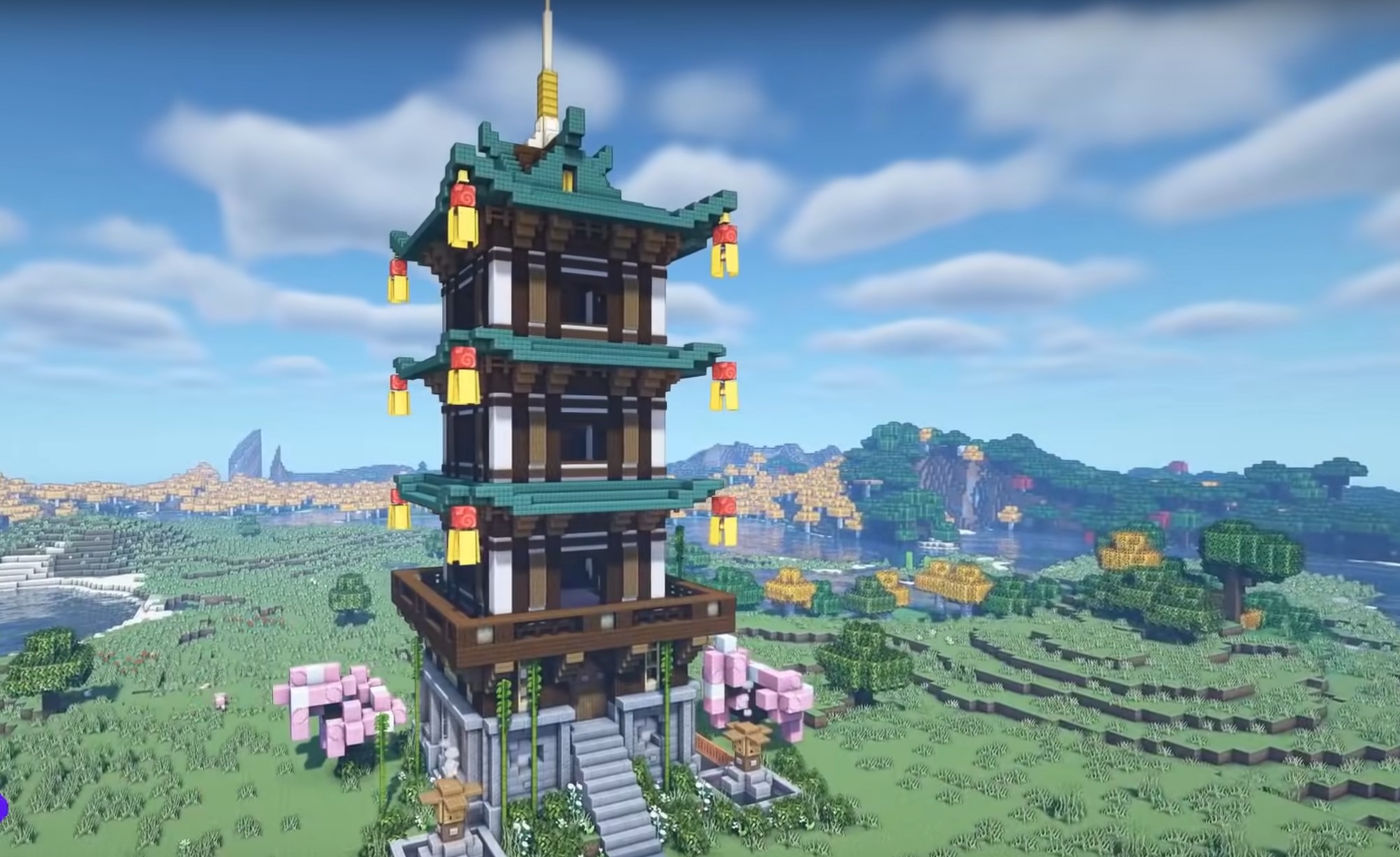 Japanese Pagoda minecraft building idea