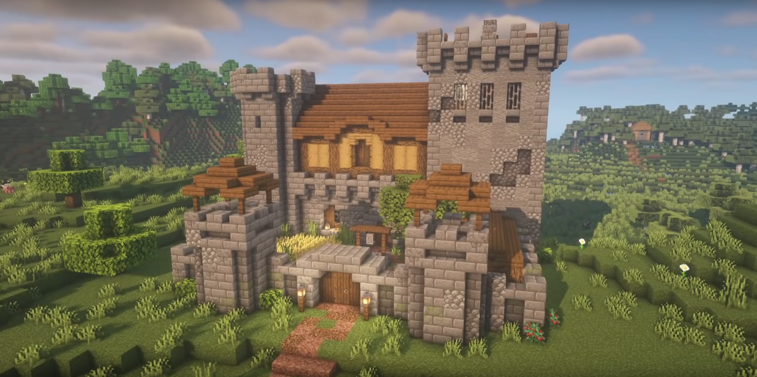 Survival Castle minecraft building idea