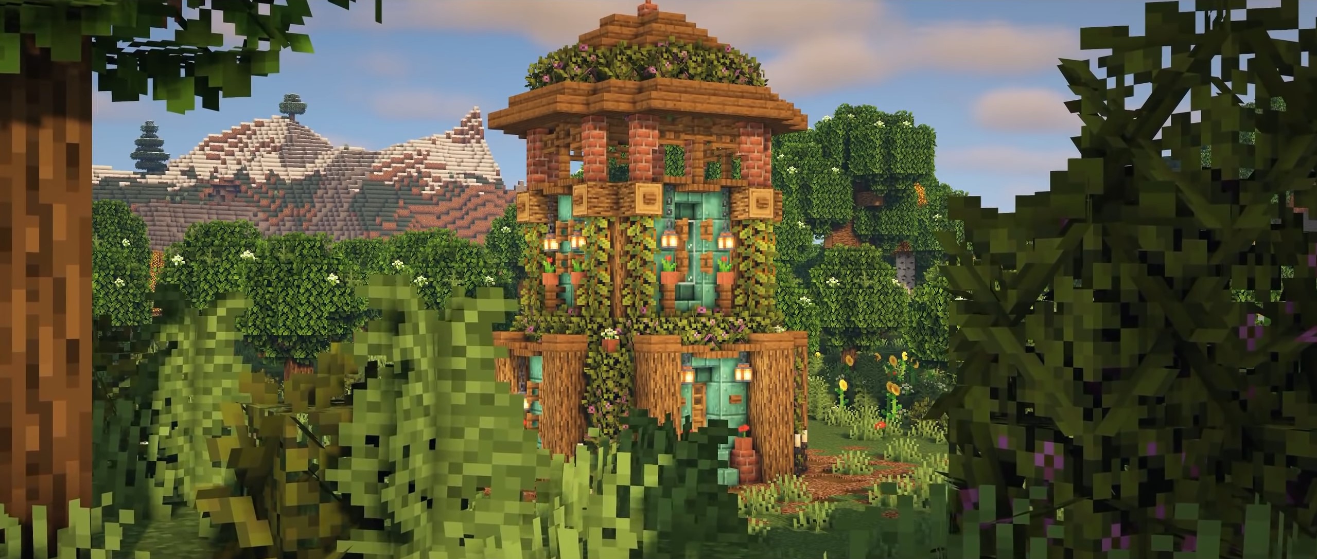 Survival Copper House minecraft building idea