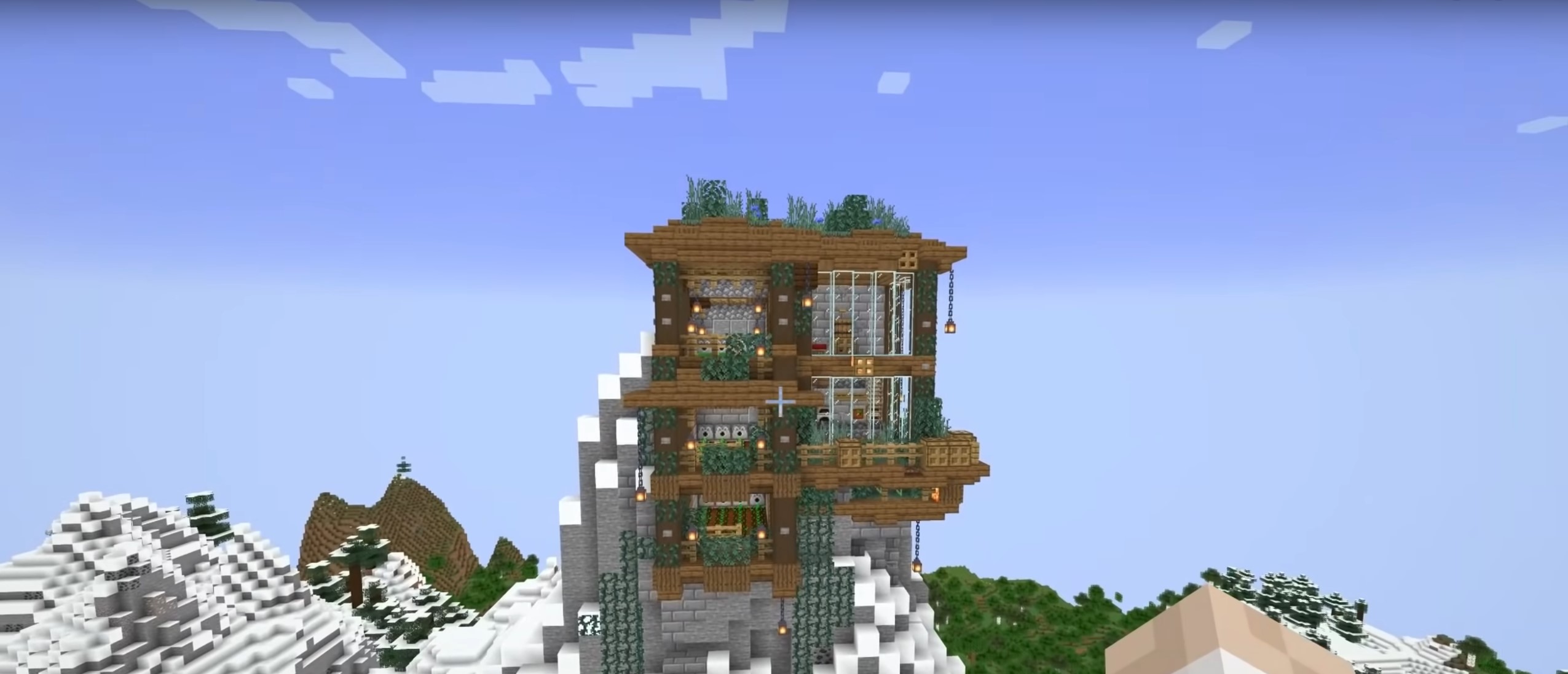 Mountain Piston House minecraft building idea