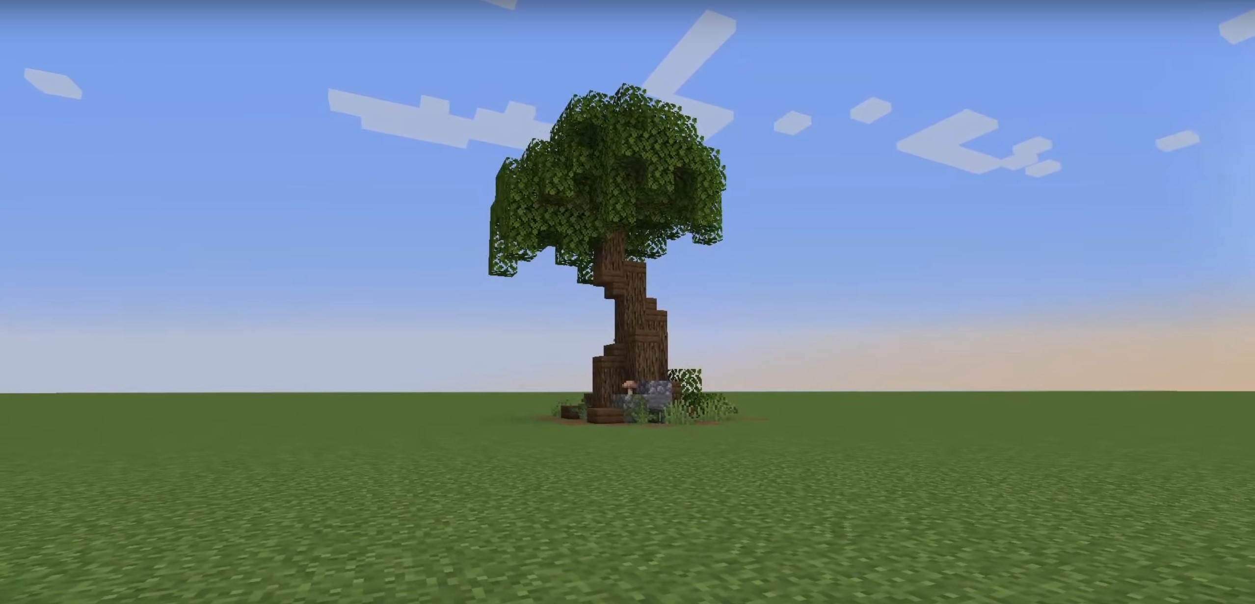 Simple Custom Tree minecraft building idea