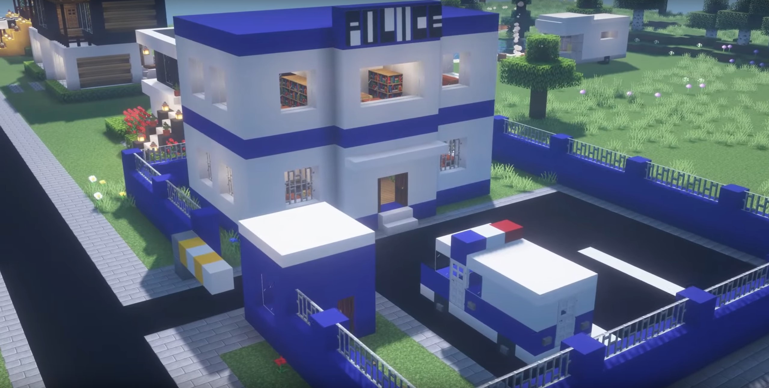 Police station minecraft building idea