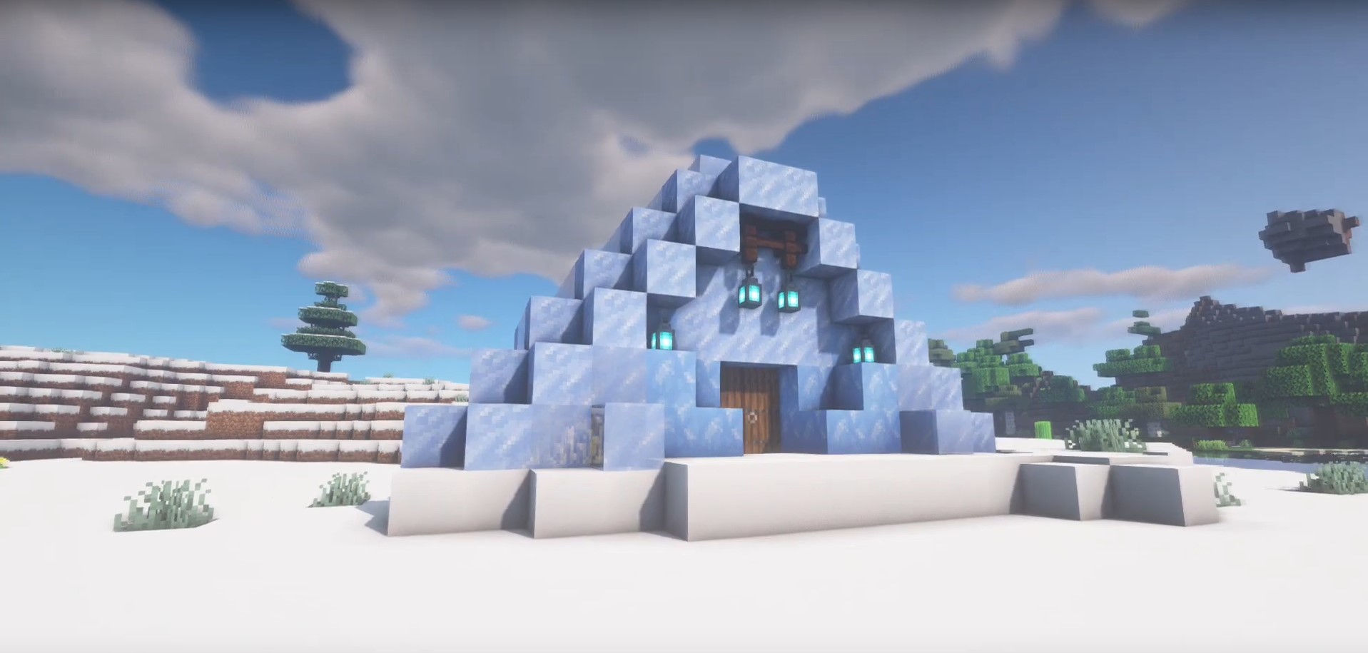 Ice House minecraft building idea