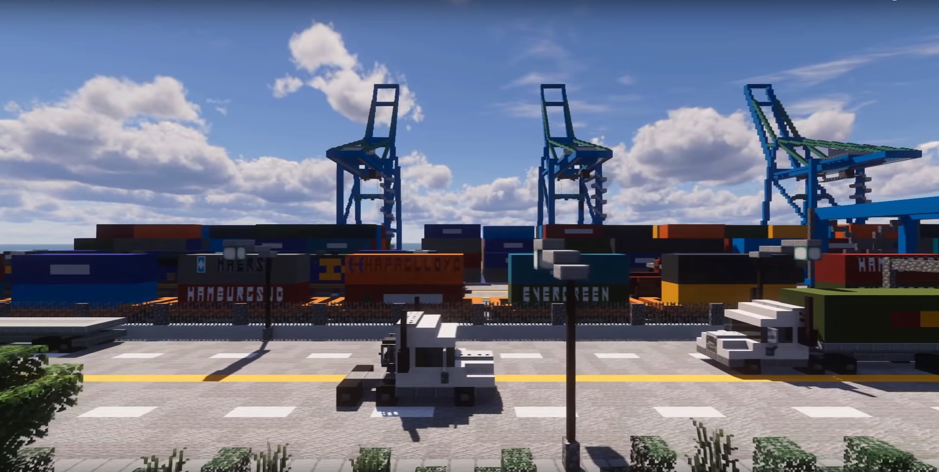 Cargo Port minecraft building idea
