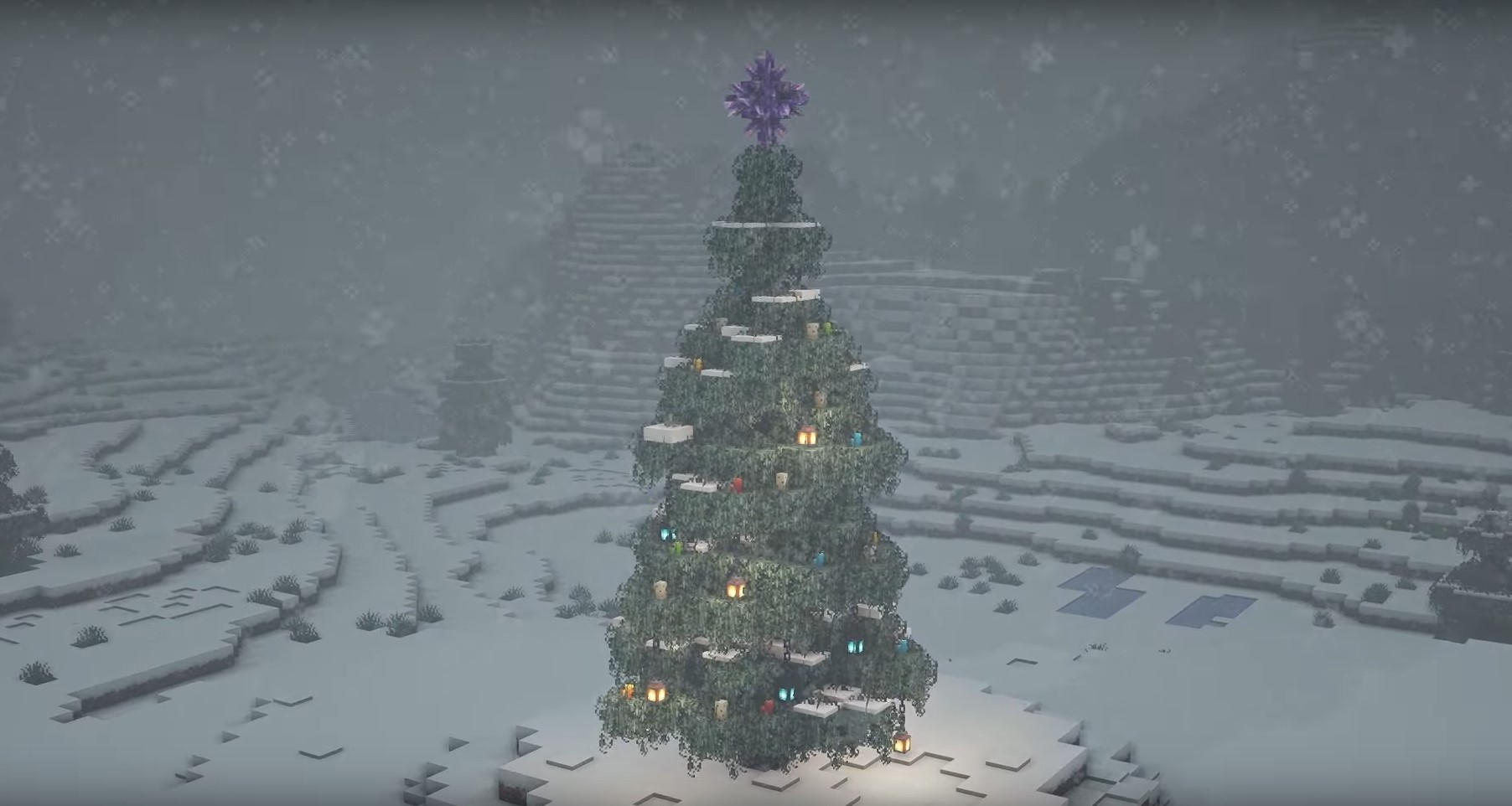 Christmas Tree minecraft building idea