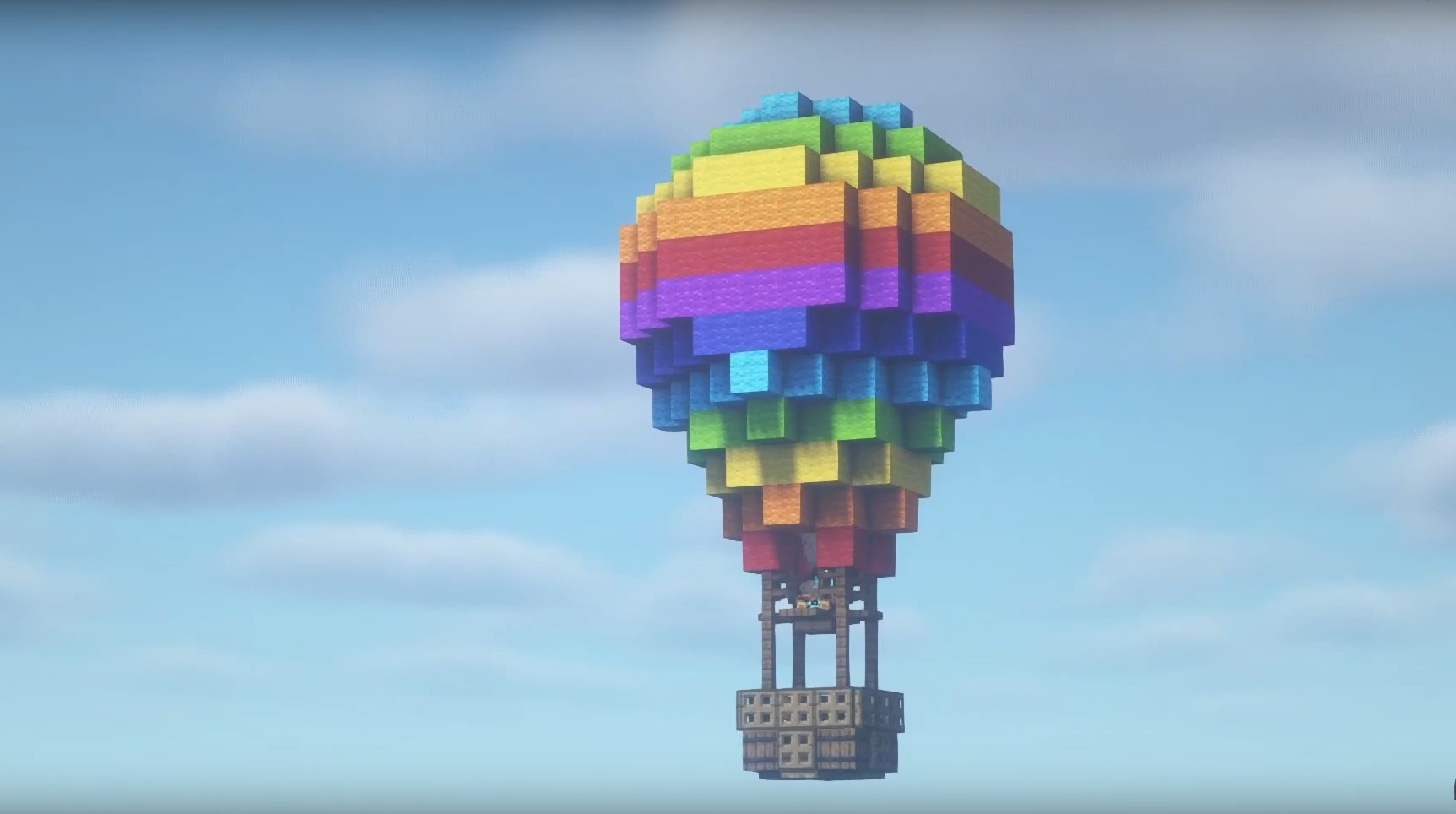 Hot Air Balloon minecraft building idea