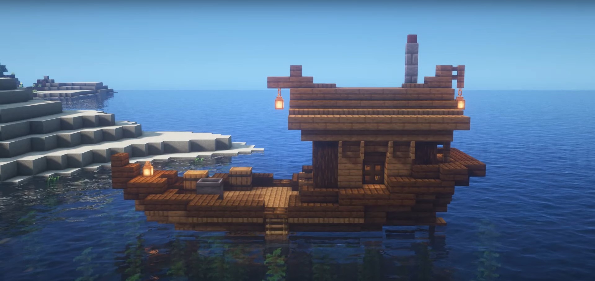 Small Boat House minecraft building idea