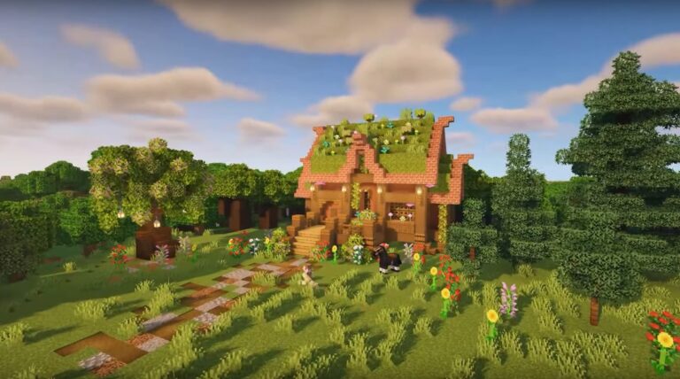 Minecraft Fairycore Fantasy Starter House Ideas and Design