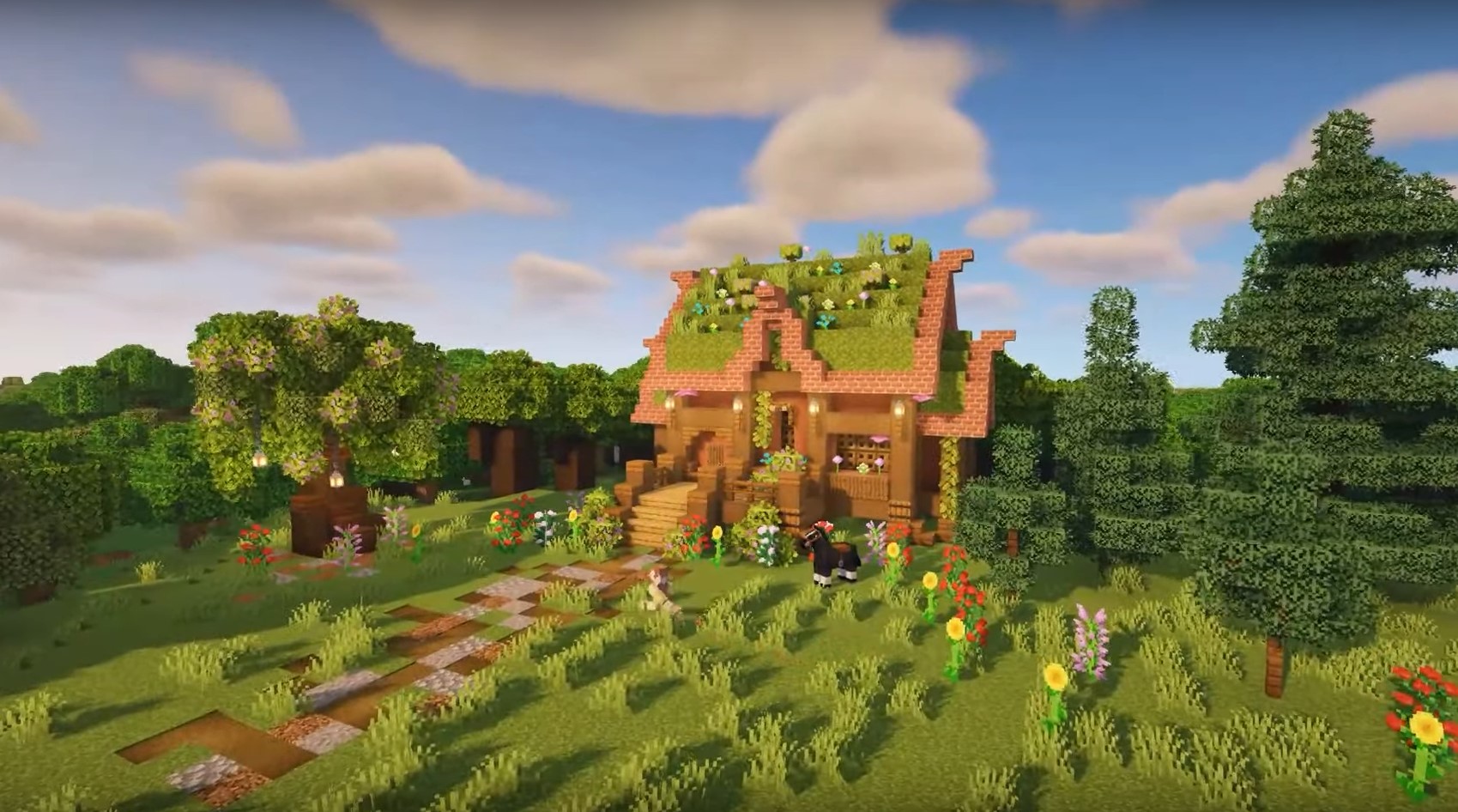 Fairycore Fantasy Starter House minecraft building idea
