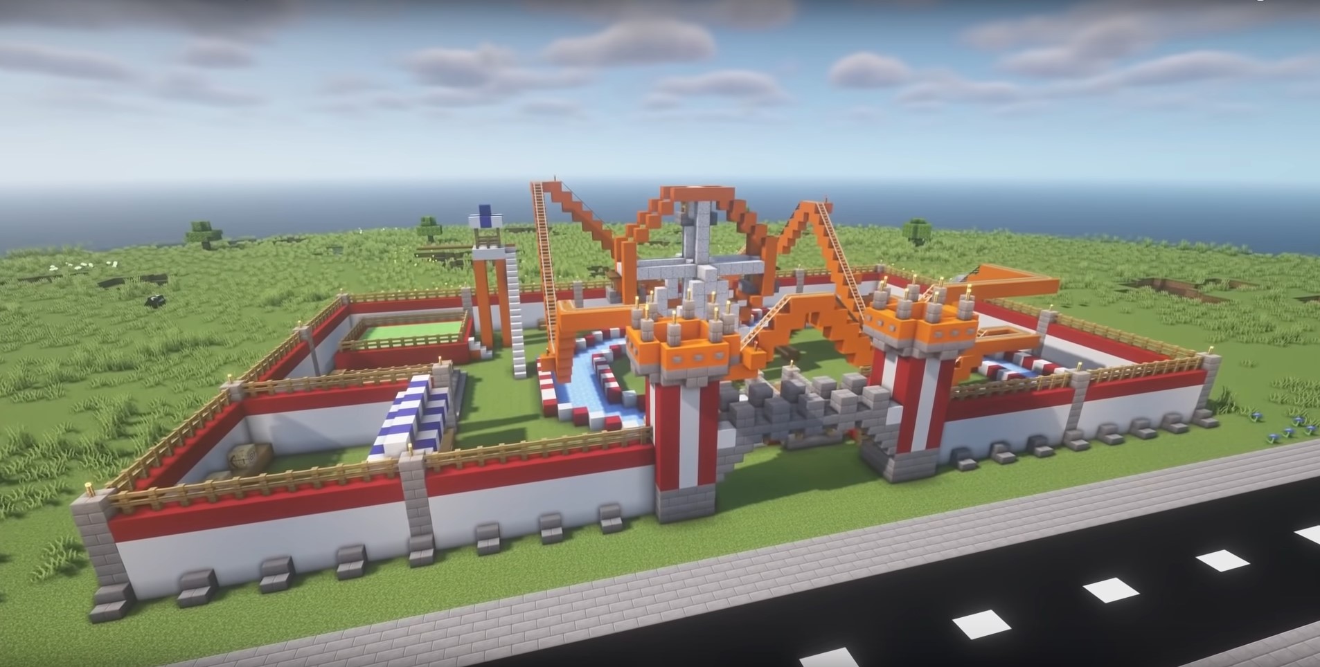 Amusement park minecraft building idea